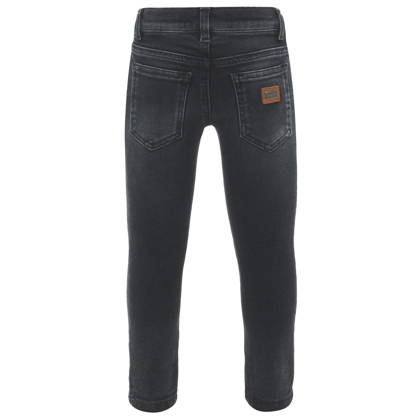 Boys Black Denim Jersey Cotton Jeans