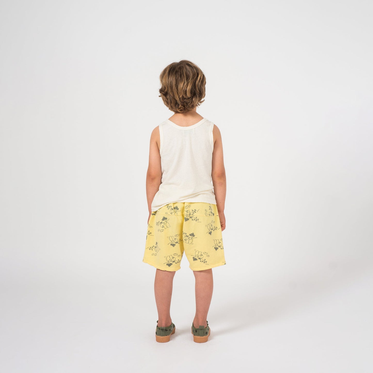 Boys Mellow Yellow Orange Cotton Shorts