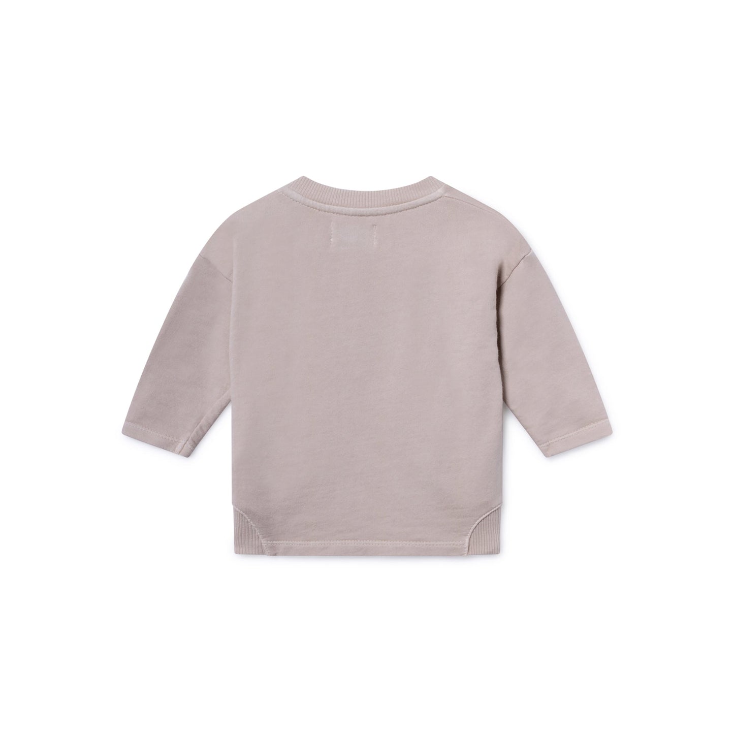 Baby Feather Gray Orange Cotton Cherry Round Neck Sweatshirt