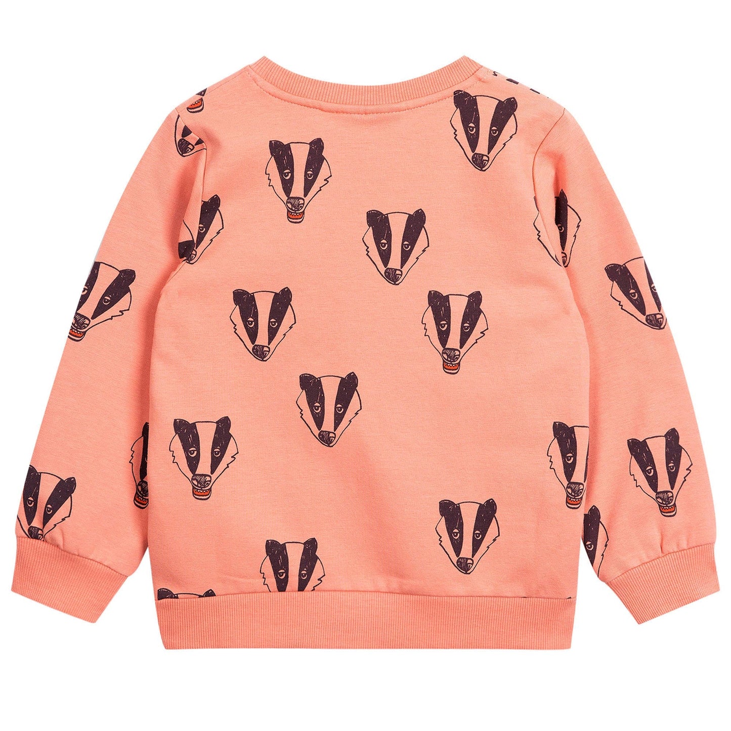 Girls Pink 'Badger' Printed Organic Cotton Sweatshirt