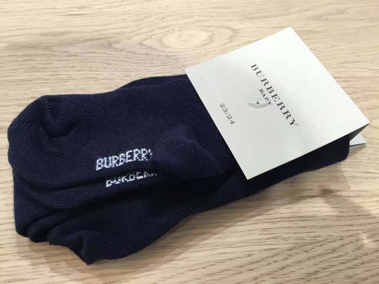 Girls Dark Blue Tights With Check Bows