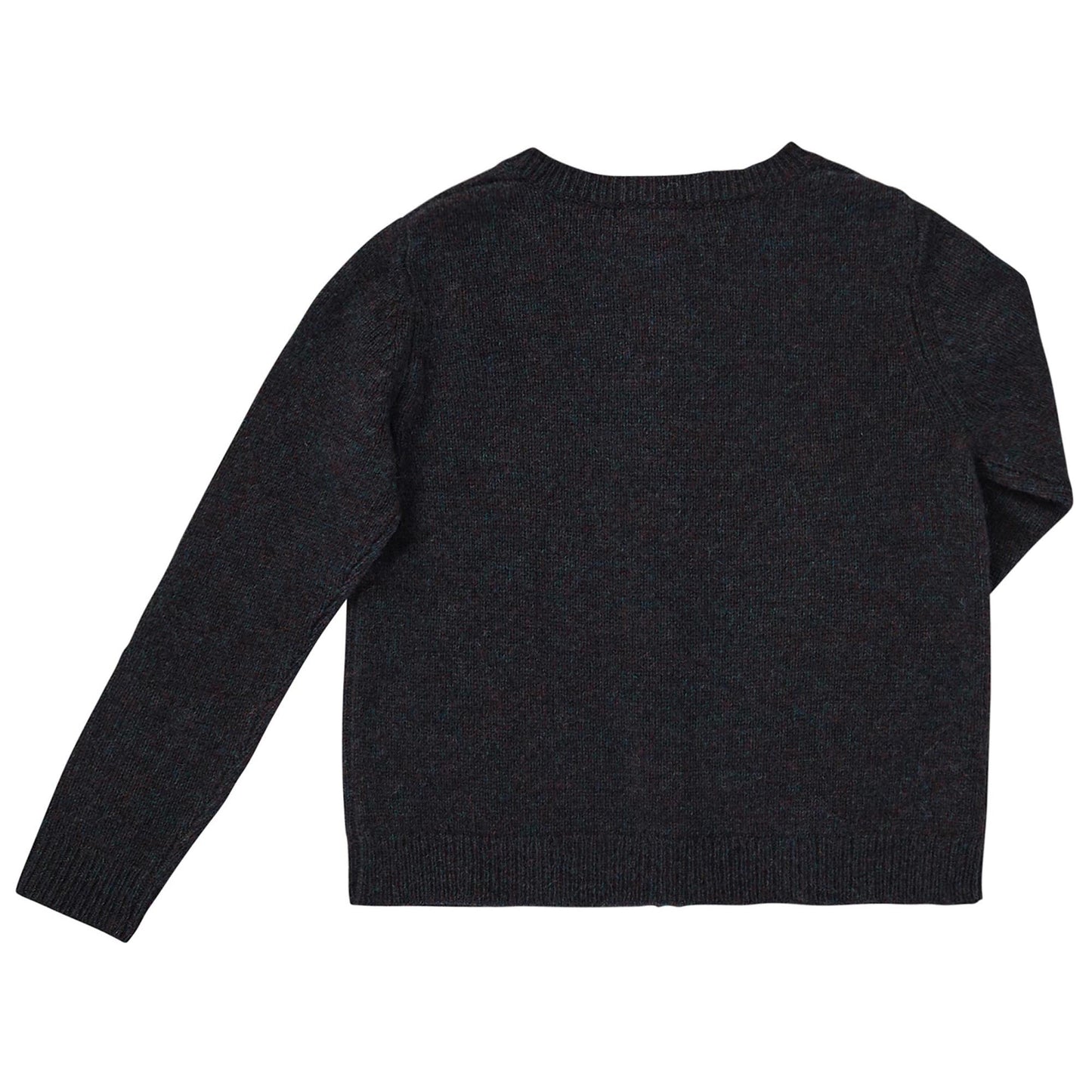 Boys Navy Blue Wool Knitted Cardigan