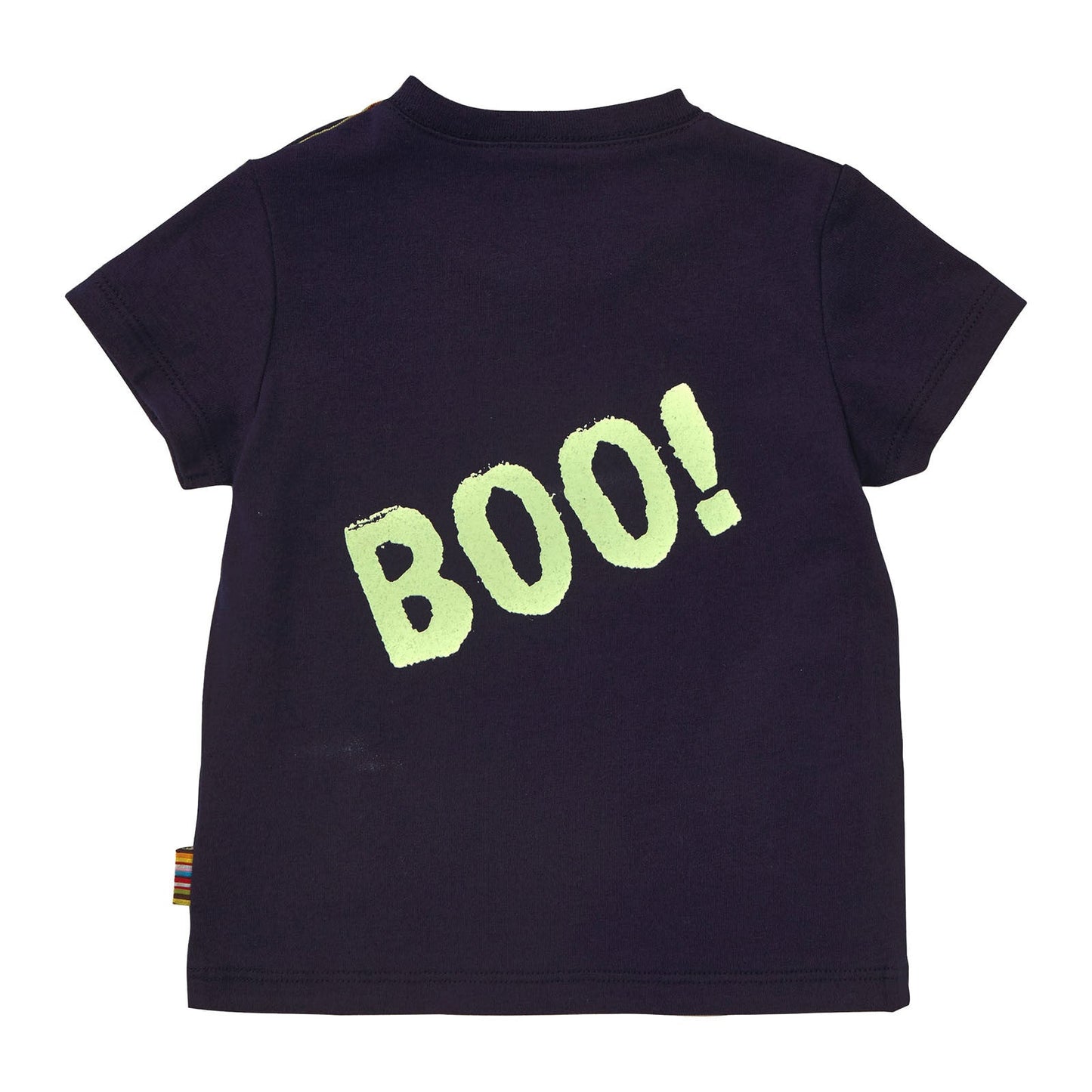 Baby Boys Navy Blue Fancy Printed Cotton T-Shirt