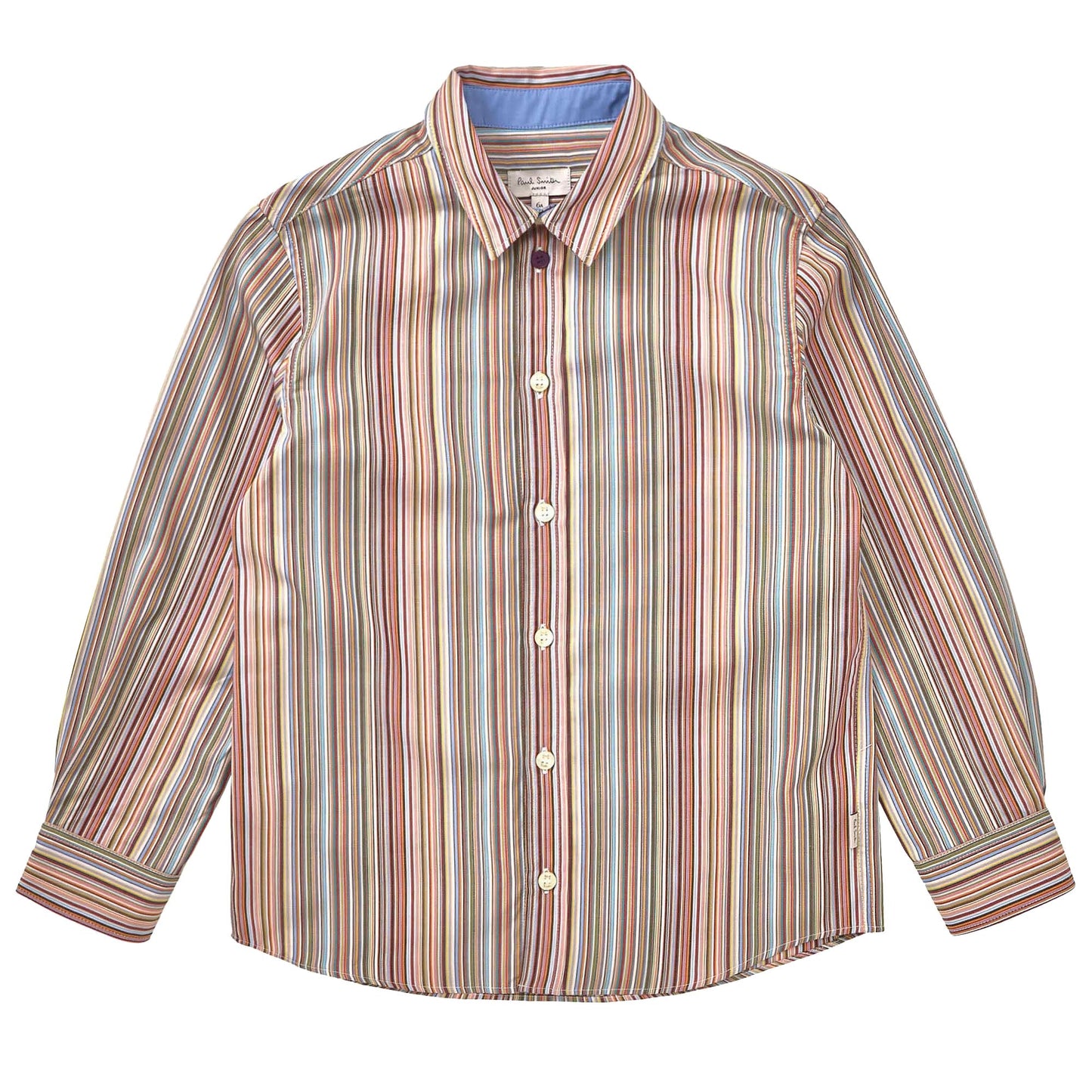 Boys Multicolor Striped Cotton Shirt