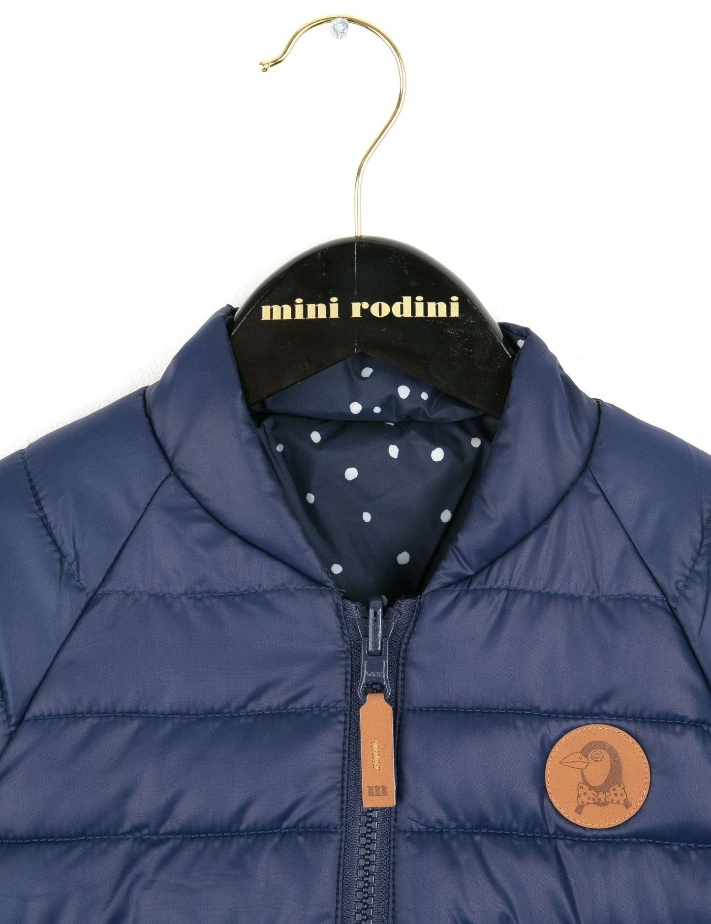 Baby Dark Blue Reversible Puff Jacket