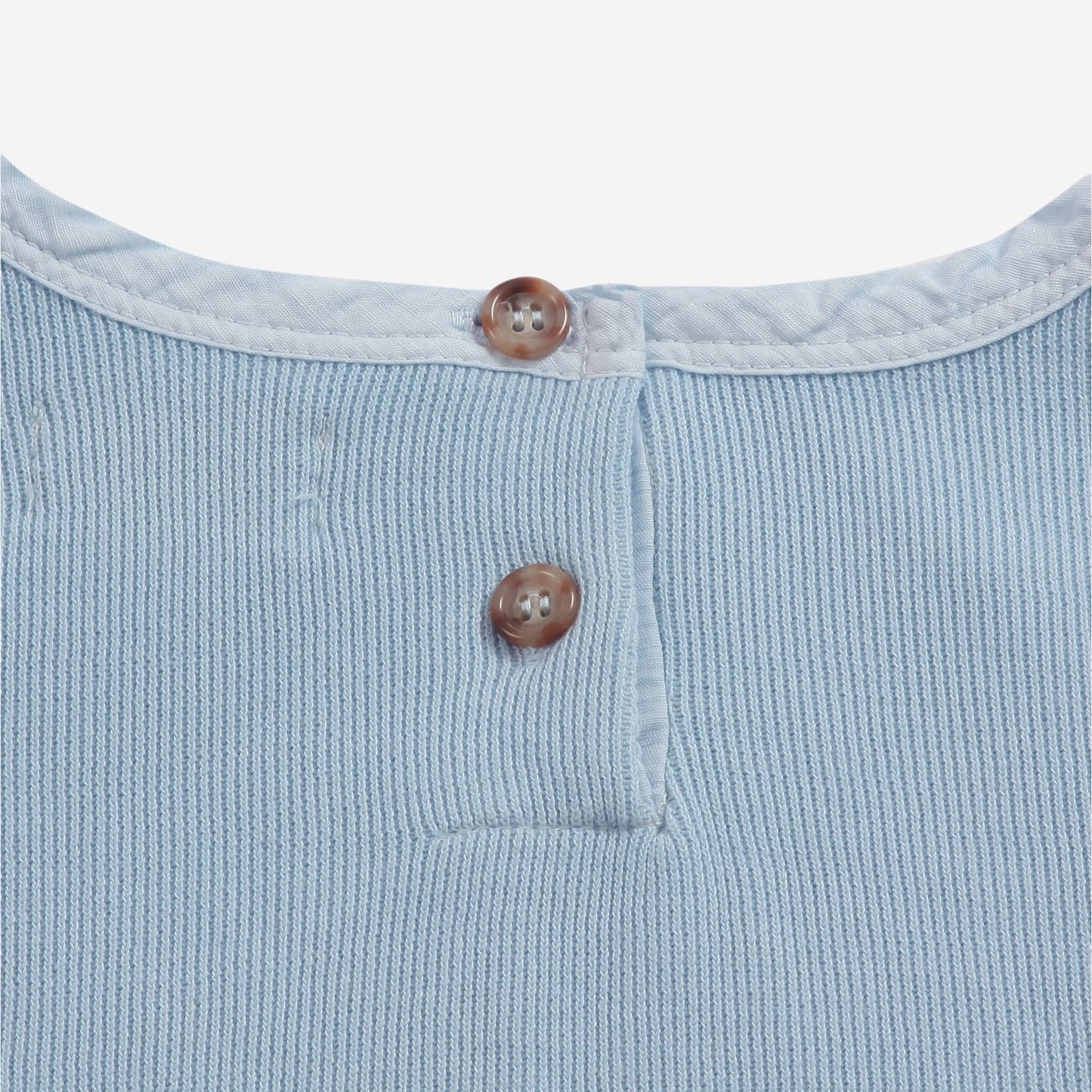 女童蓝色印花棉连衣裙