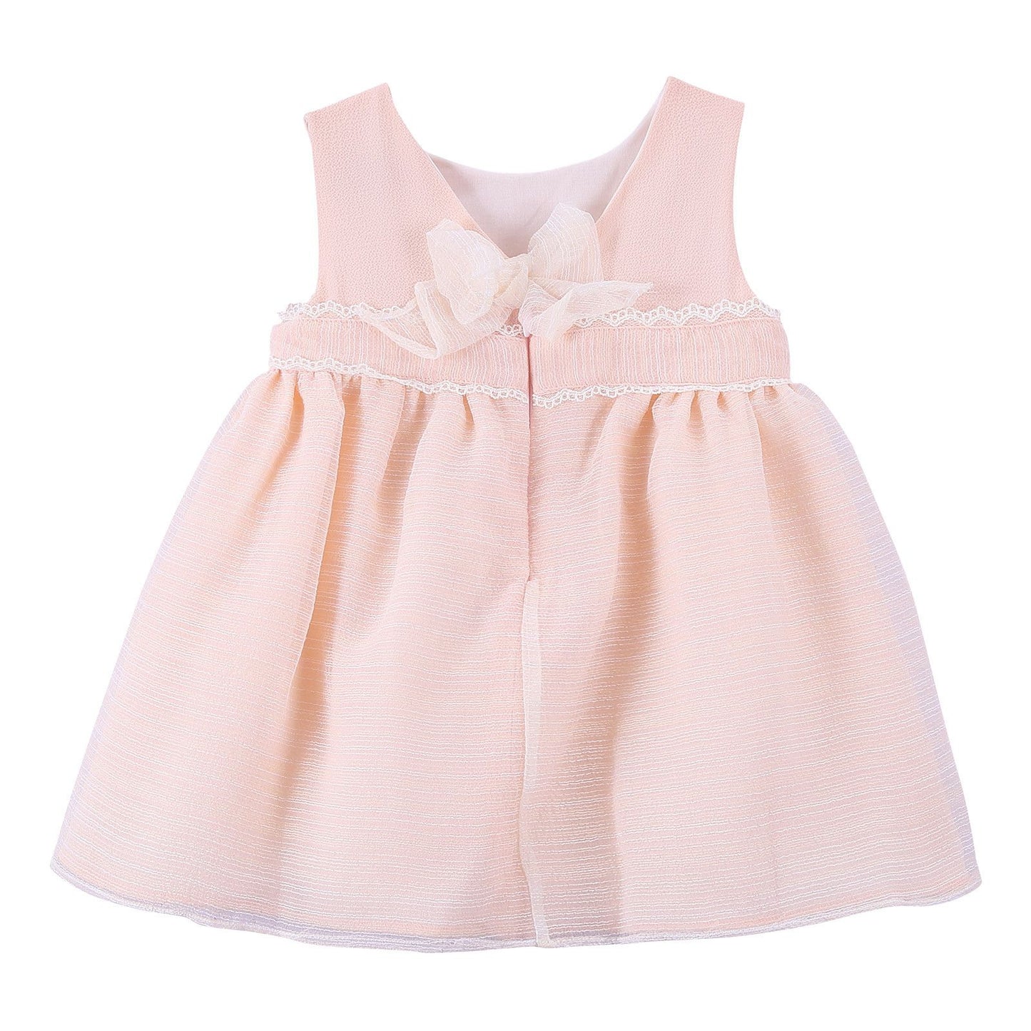 Baby Girls Light Pink Lace Trims Dress