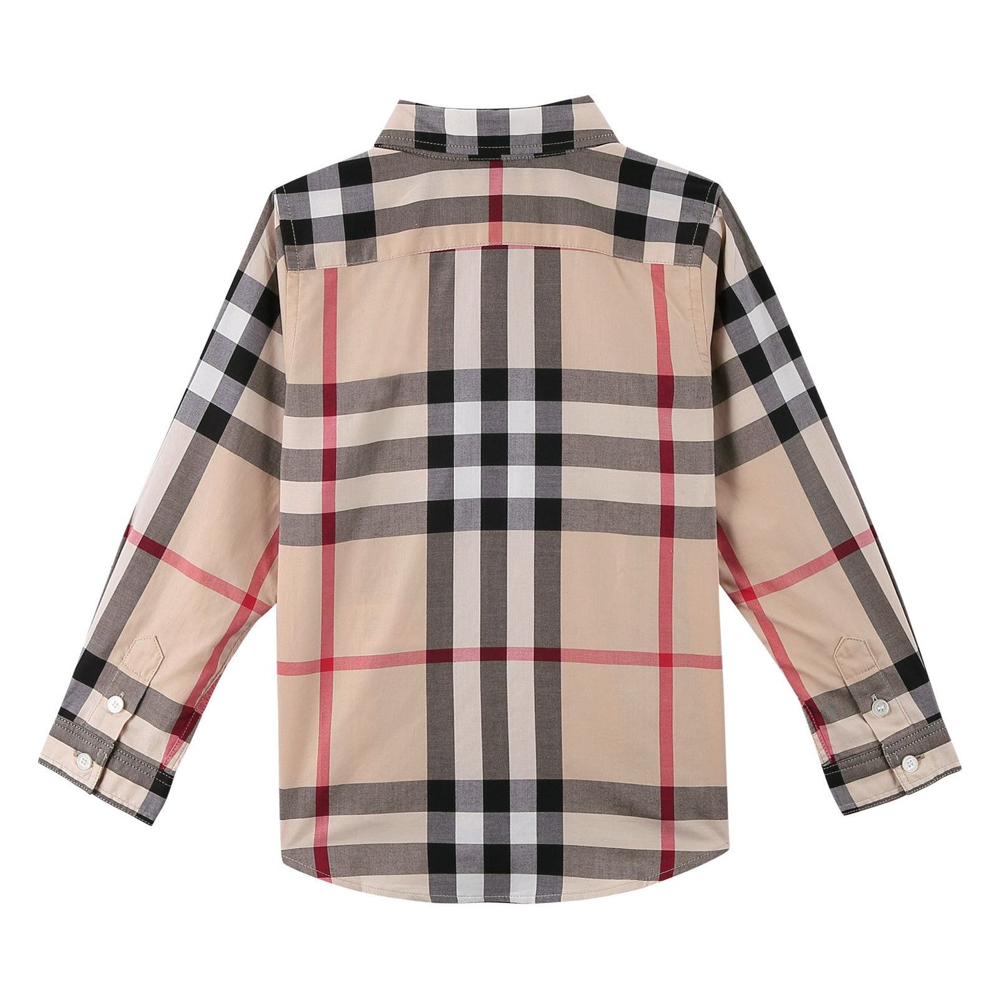 Boys Multicolor Classic Check Long Sleeve Shirt