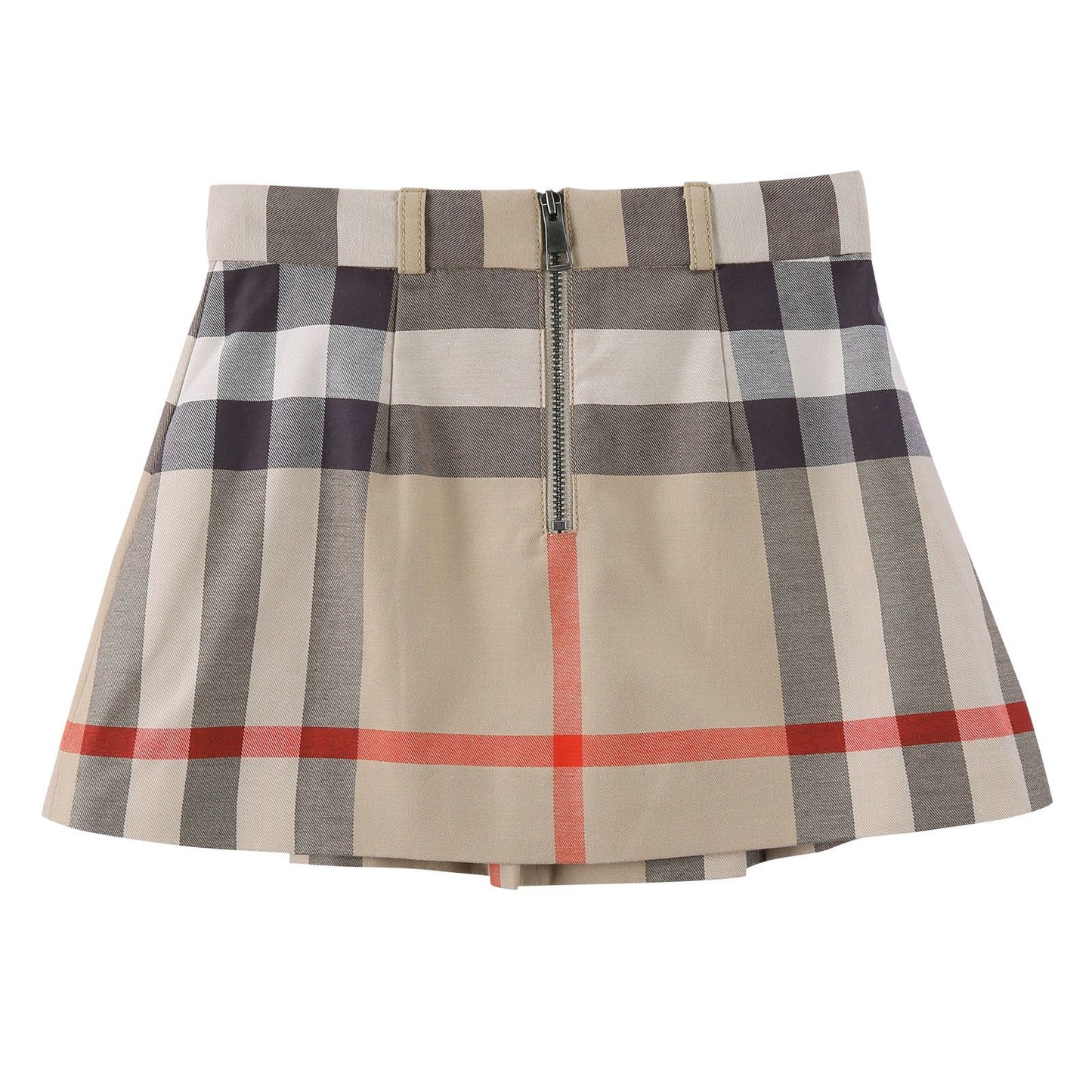 Girls Multicolor Classic Check Pleated Skirt