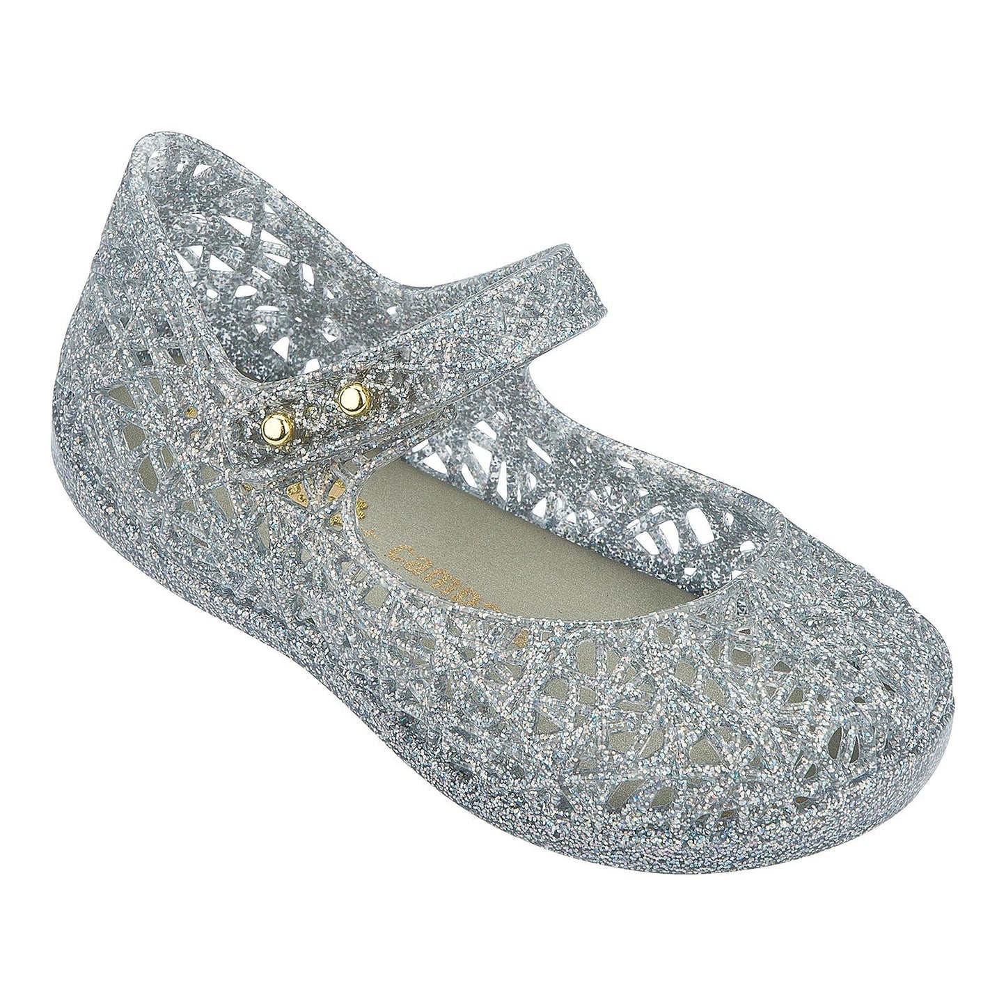 Girls Mixed Silver Glitter Mary Janes Shoes