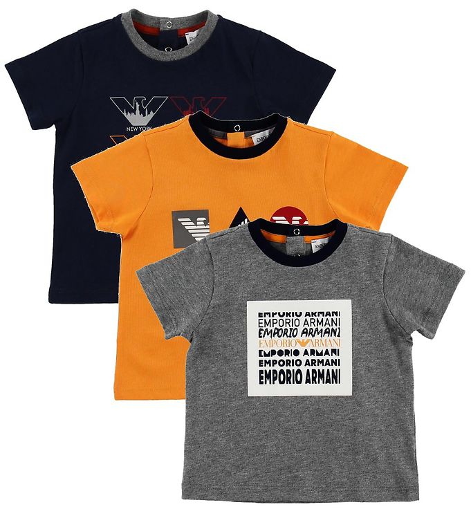 Baby Boys Multicolor Cotton T-shirt Set