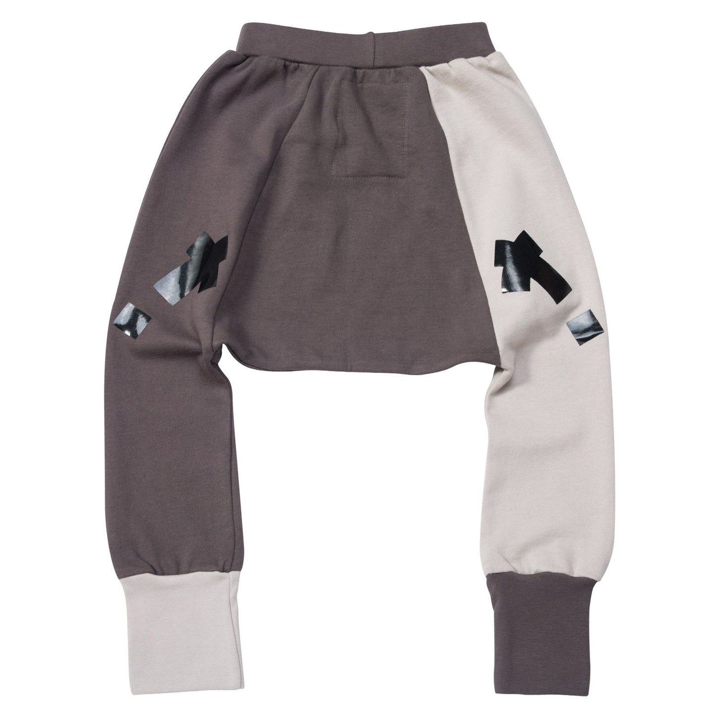 Boys&Girls Dark Grey Trousers With Black X Printed
