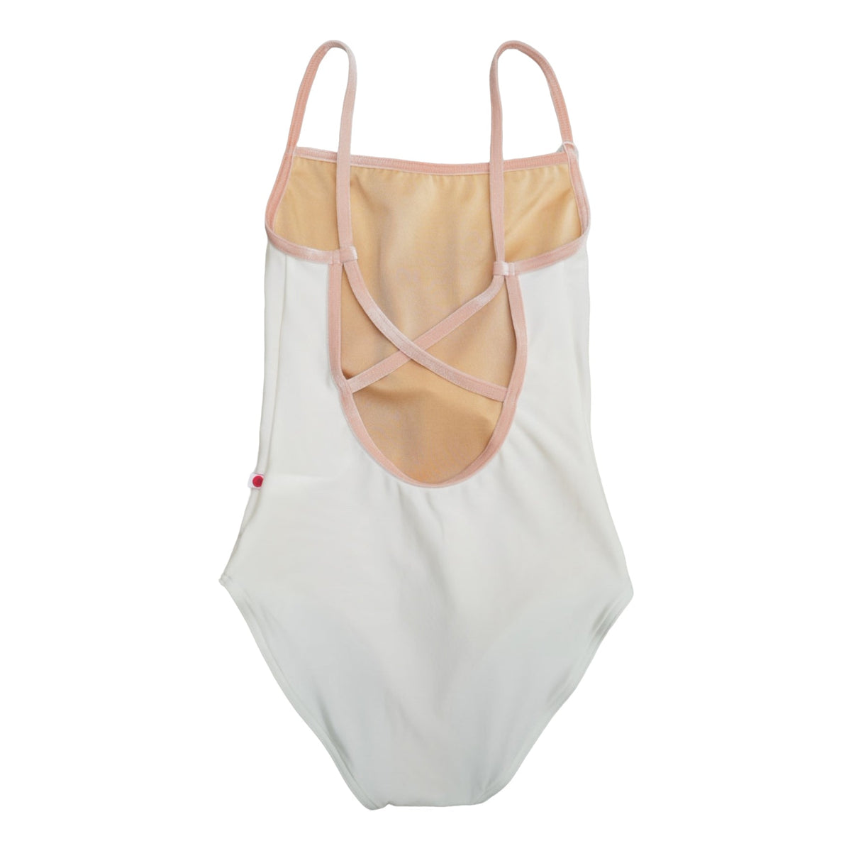 女童白色"Daniela/N-Antique/V-Blush"芭蕾舞连体衣