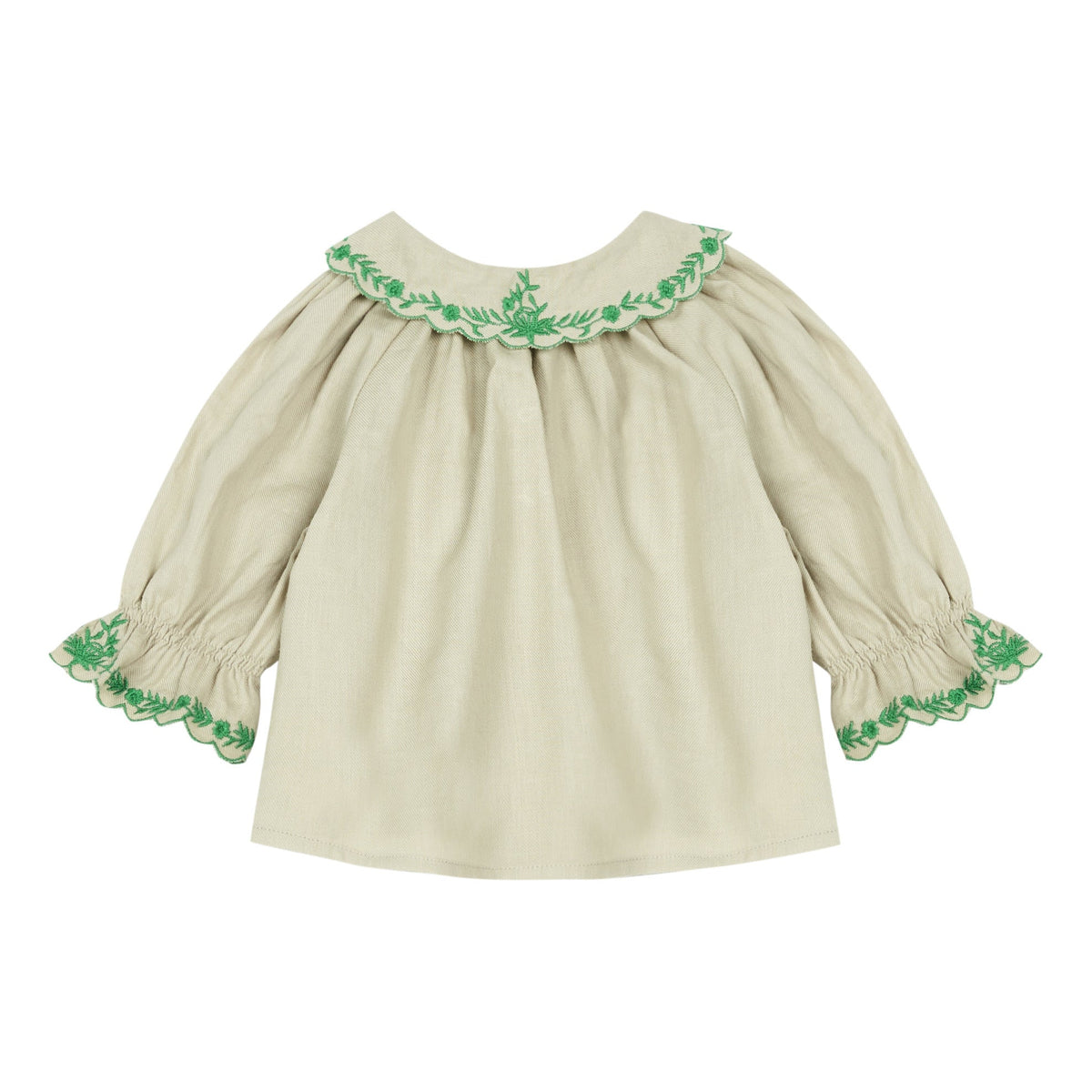 Baby Girls Beige Cotton Top