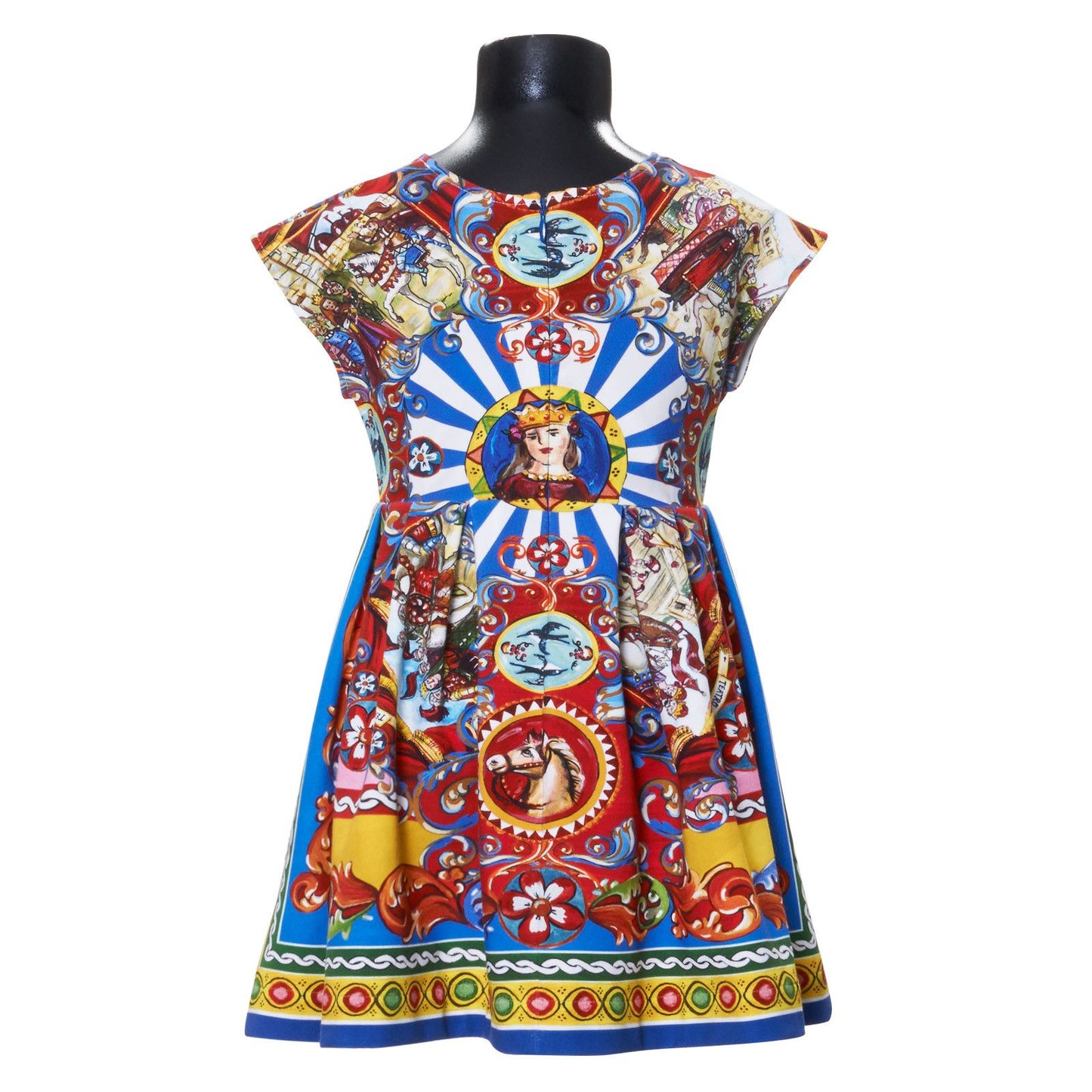 Girls Multicolor Teatro Pupi Printed Dress