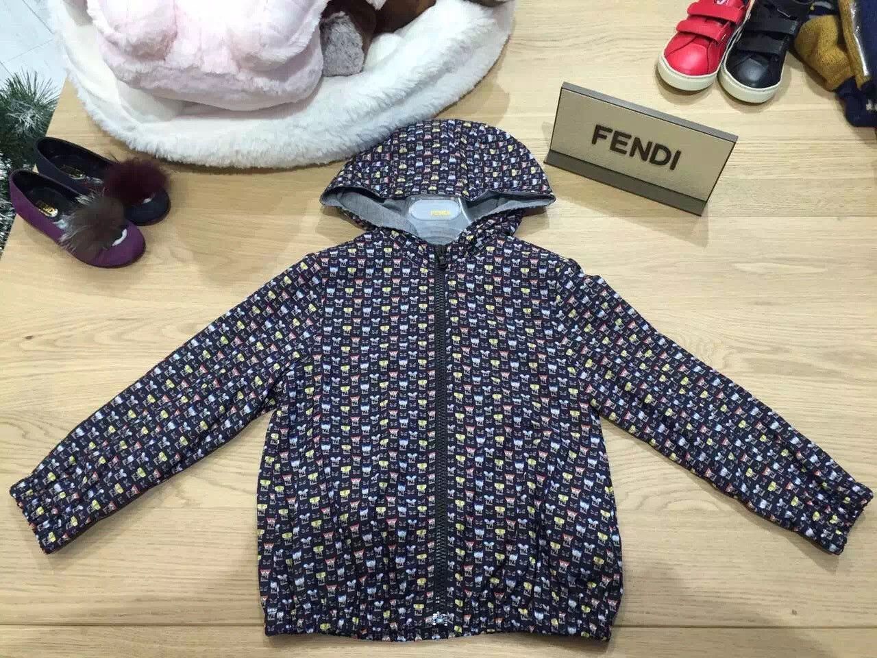 Boys Blue&Mulitcolors 'FF Monster' Printed Jacket