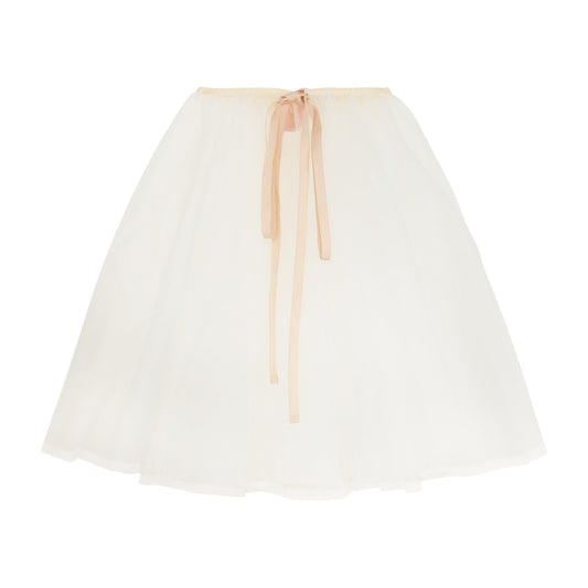 女童白色芭蕾舞短裙