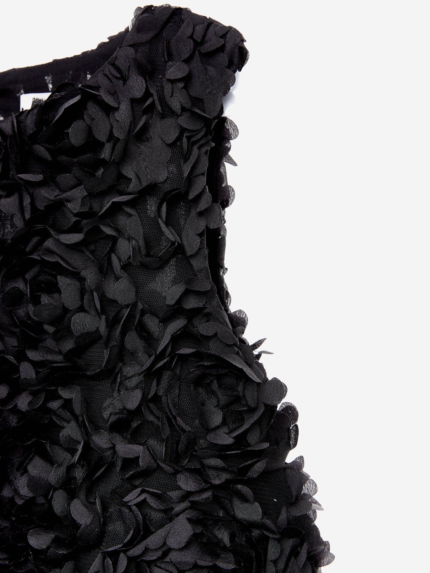 BCBG Girls Tulle Rose Dress in Black