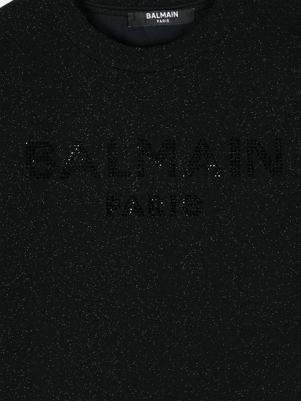 Balmain Boys 巴黎徽标 T 恤(黑色)