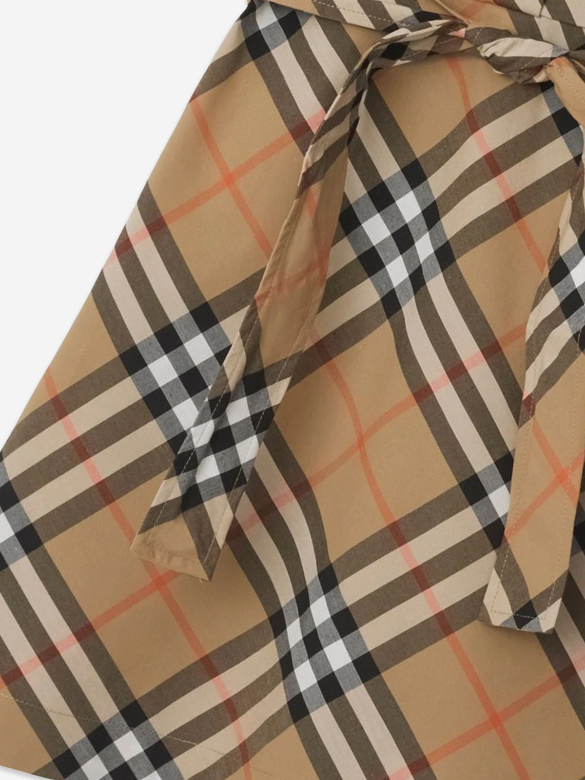Burberry 女童 Giulietta 格纹连衣裙(米色)