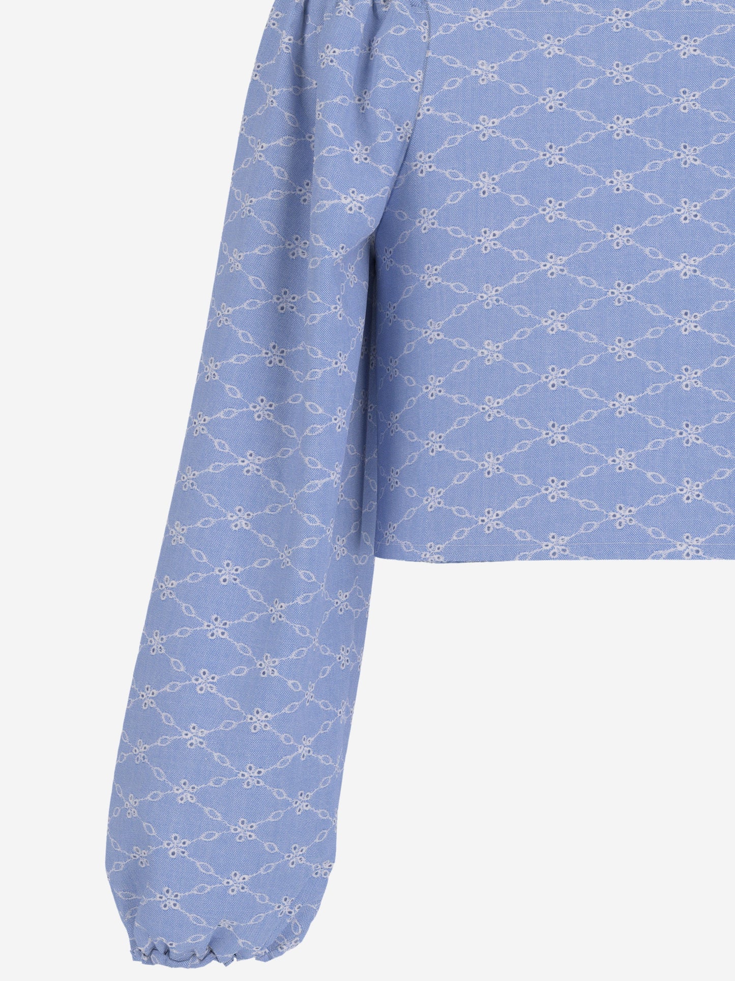 Girls Sangallo Oxford Blouse in Blue