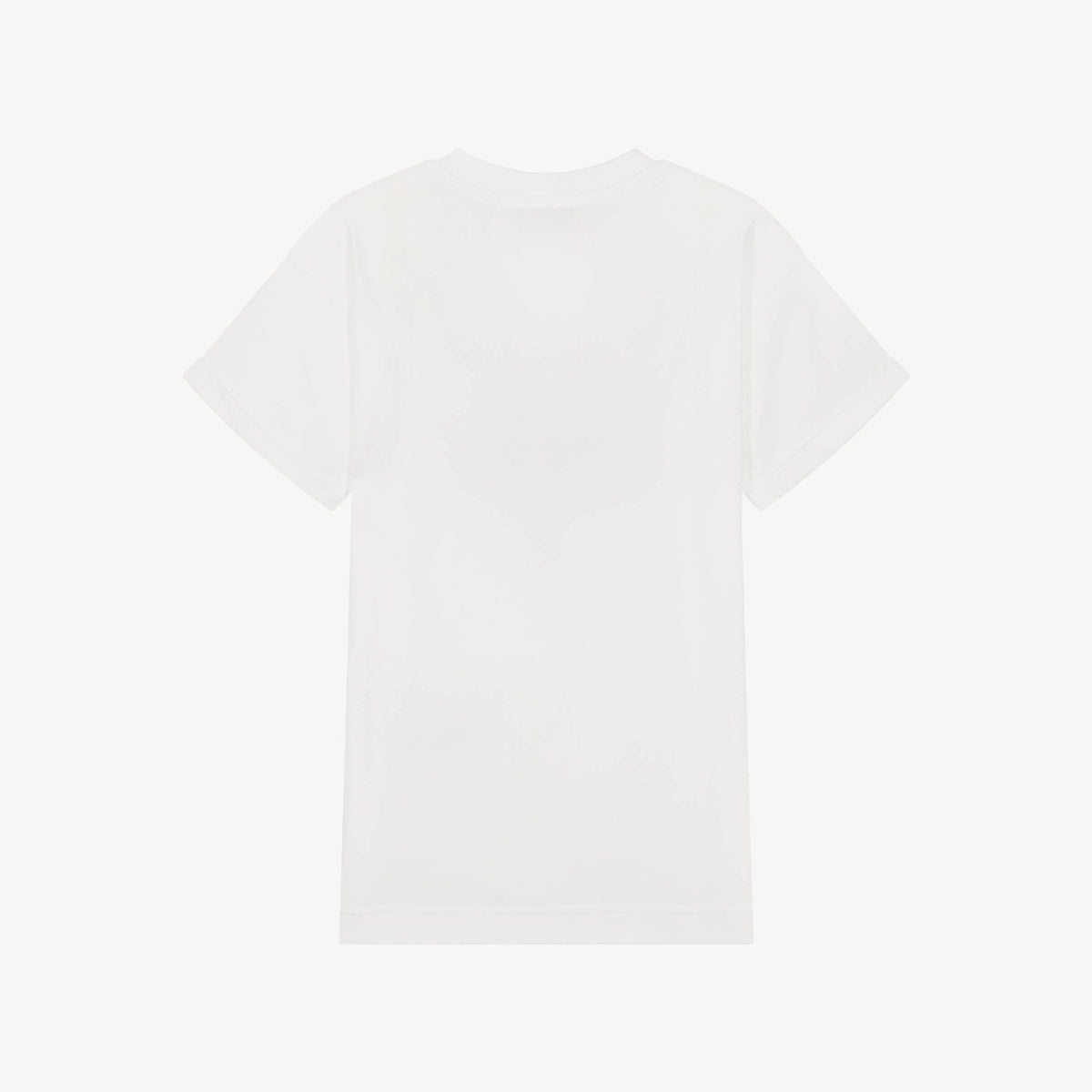 女童白色Logo棉连衣裙