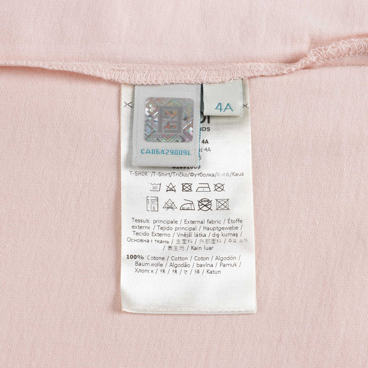 Girls Pink Logo Cotton Dress
