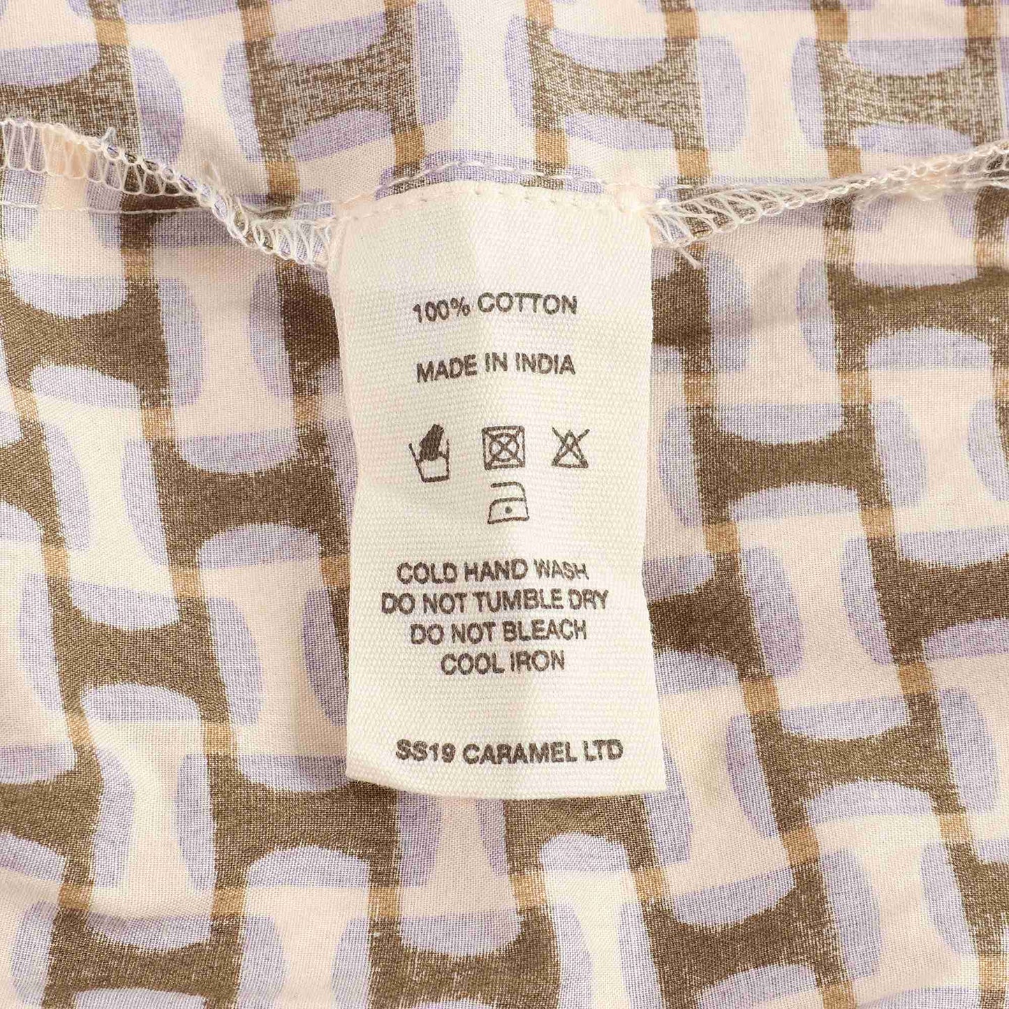 Girls Lilac Print Cotton Dress