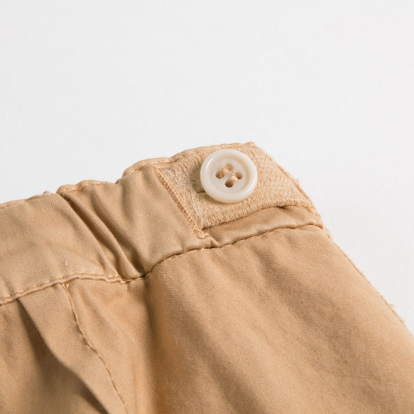 Girls Camel Capri Pants Cotton Trousers