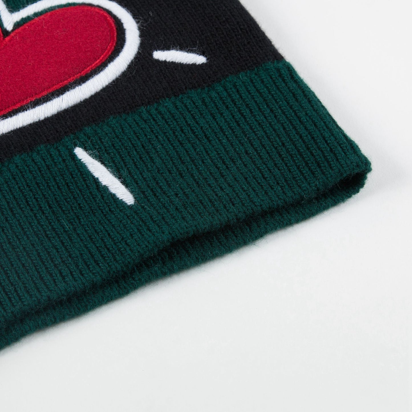 Girls Green "Love" Wool Sweater