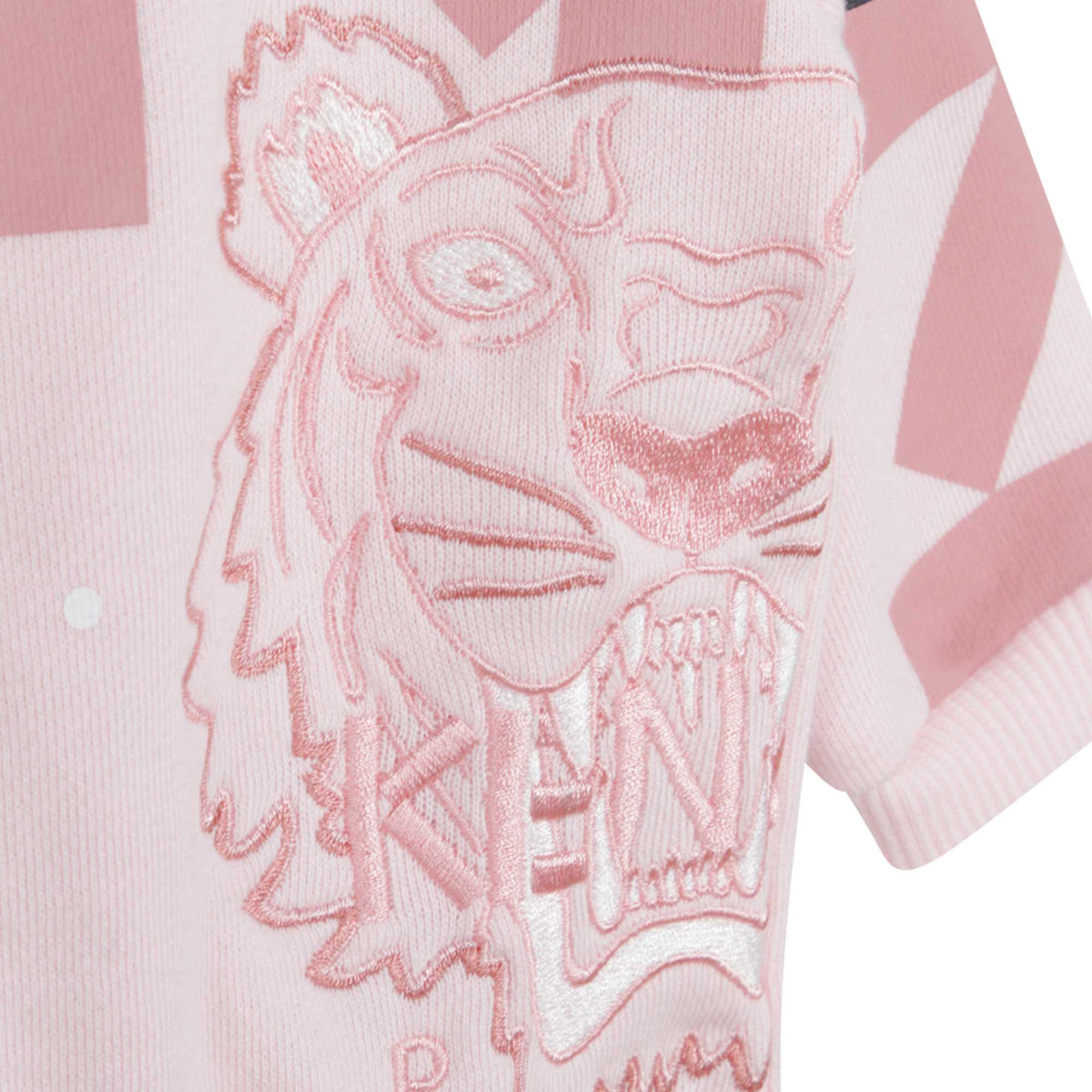 女婴粉色Logo棉套装