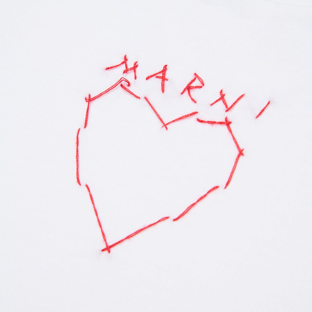 女童白色Logo棉T恤