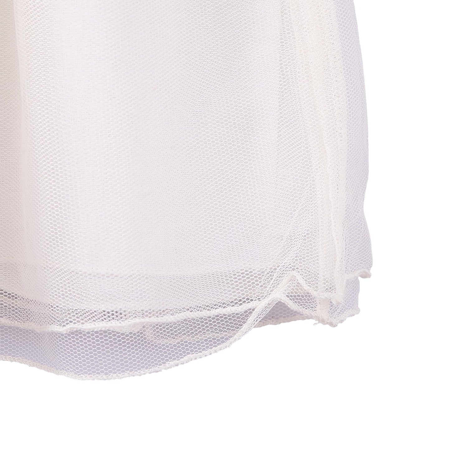 Girls Blue & White Tulle Jersey Dress