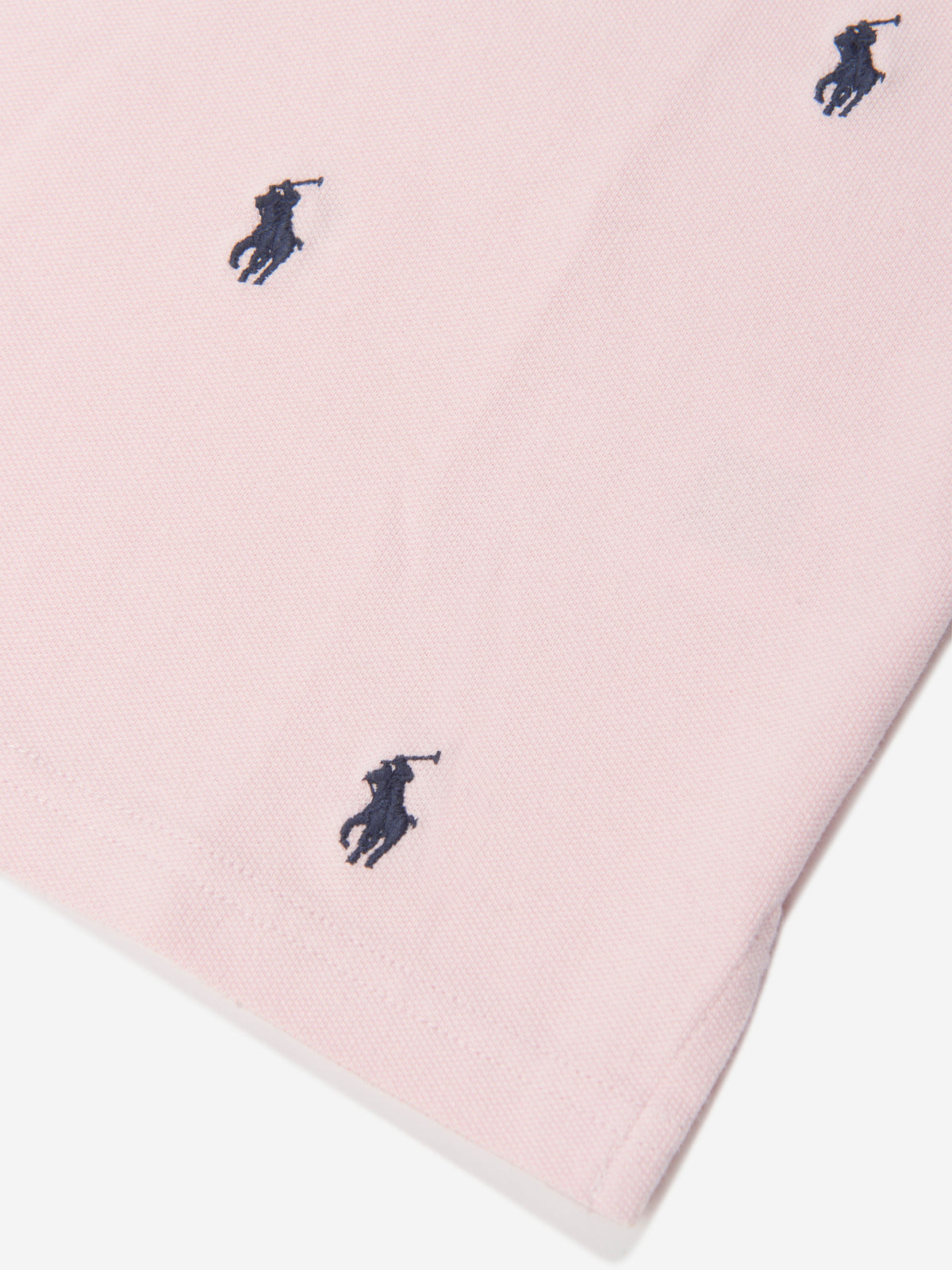 女童粉色刺绣 Polo 衫