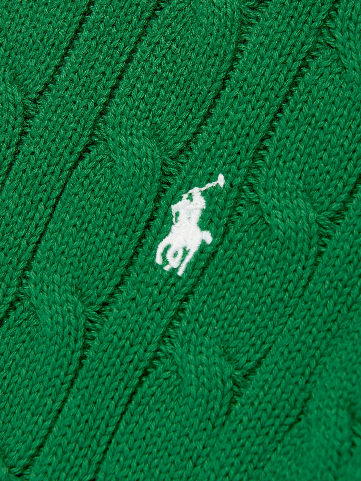 Ralph Lauren 男童绿色粗针织套衫