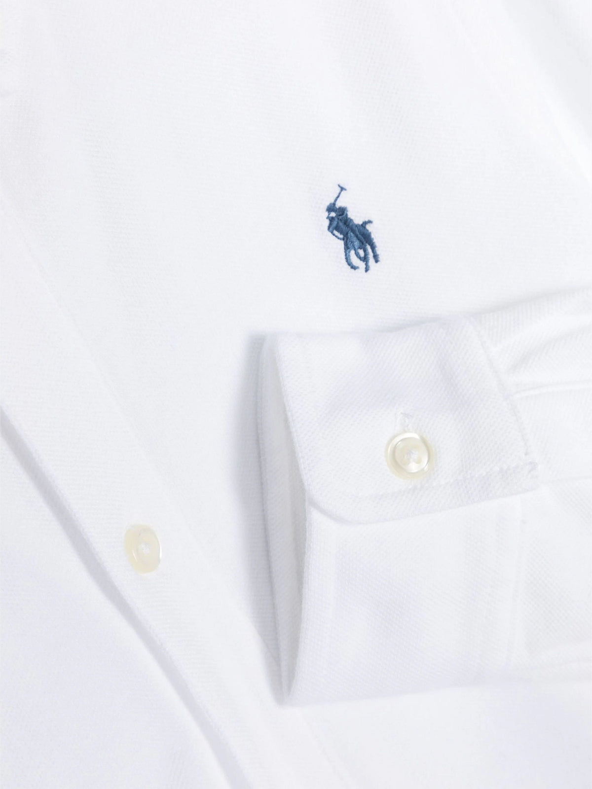 Ralph Lauren 男童白色徽标衬衫