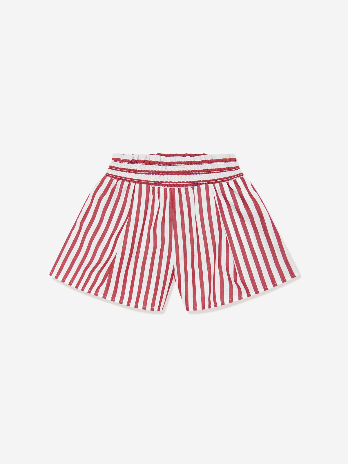 Ralph Lauren 女童条纹短裤套装(红色)