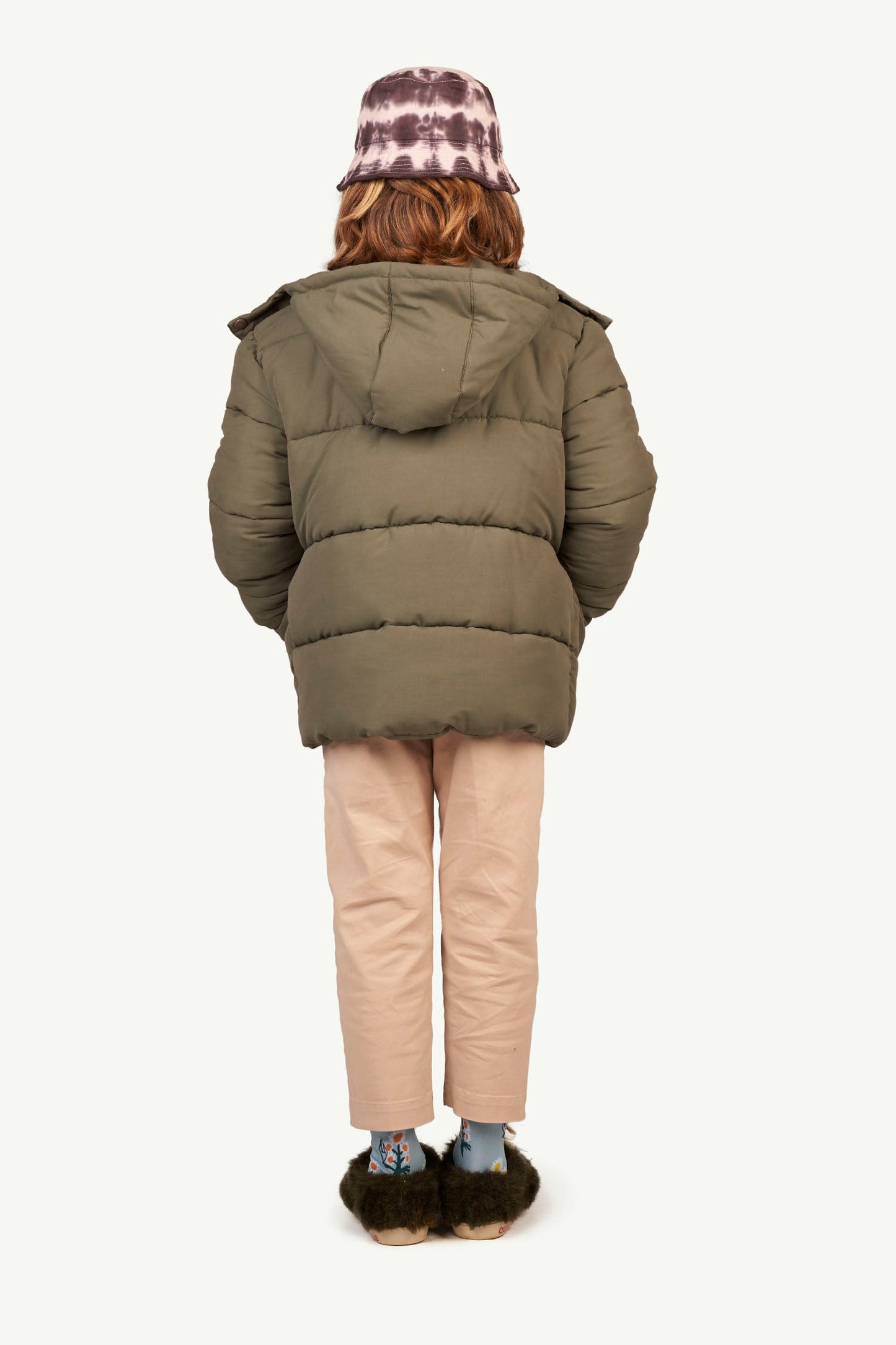 女童粉色Logo棉长裤