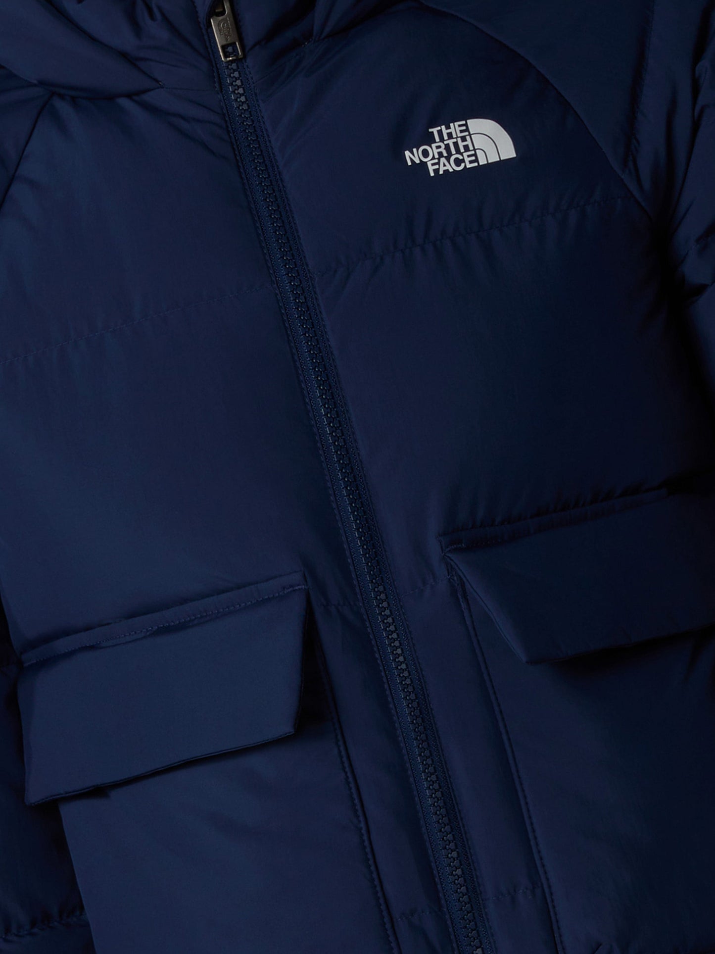 The North Face 男童羽绒羊毛衬里派克大衣(海军蓝)