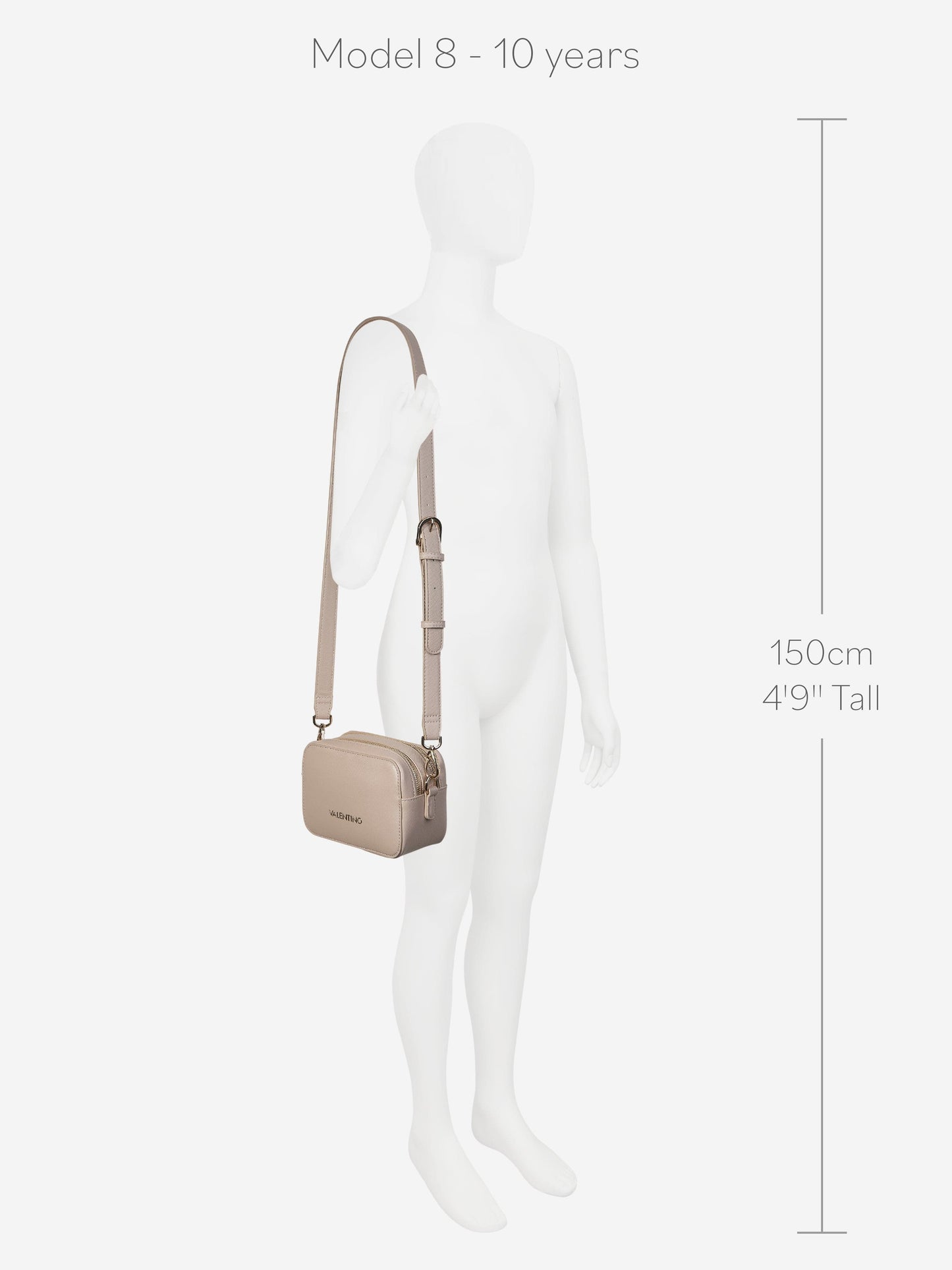 Valentino 女童 Zero Re 斜挎包 米色(18 厘米)
