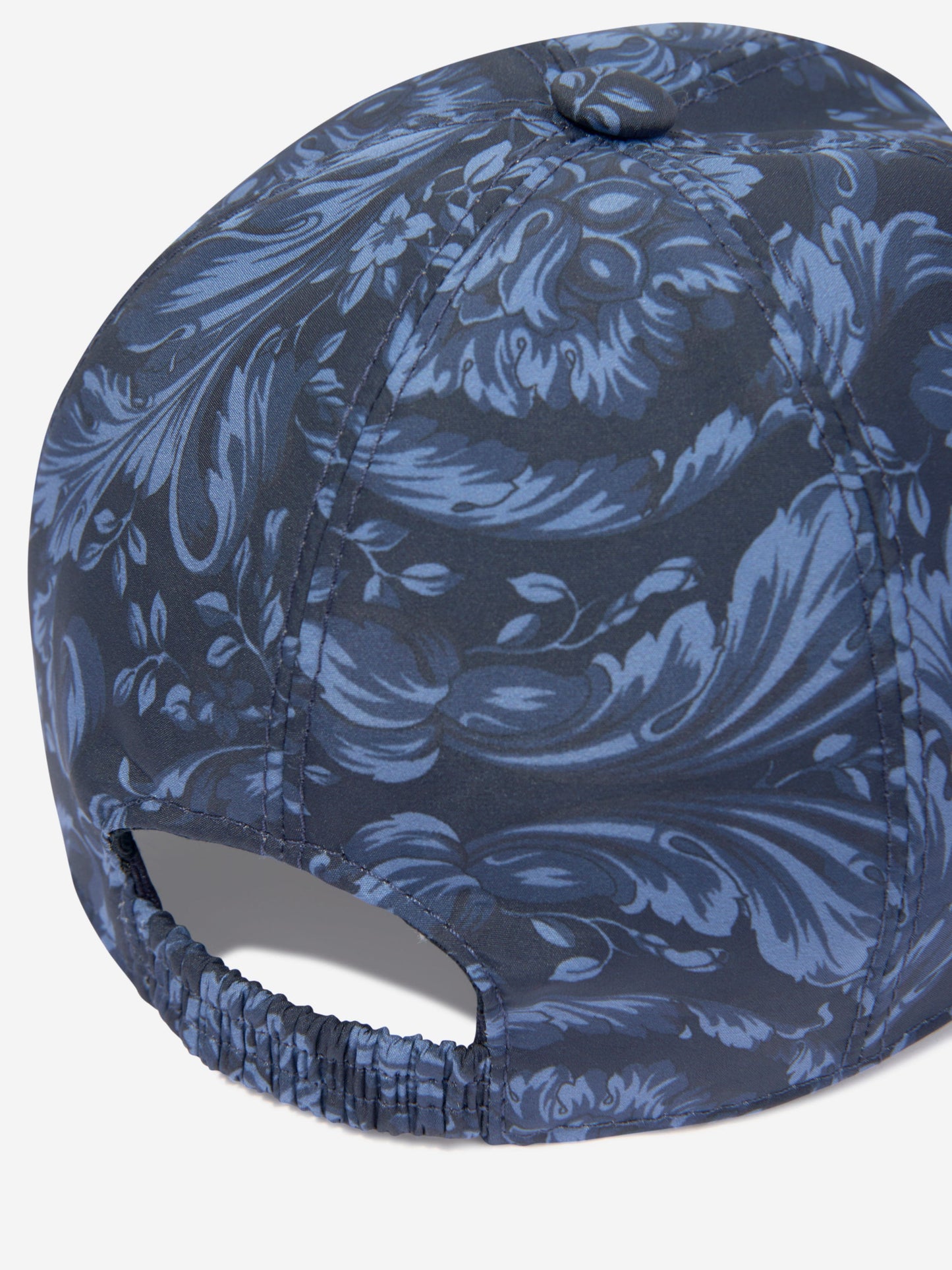 Versace Boys 巴洛克印花帽(海军蓝)