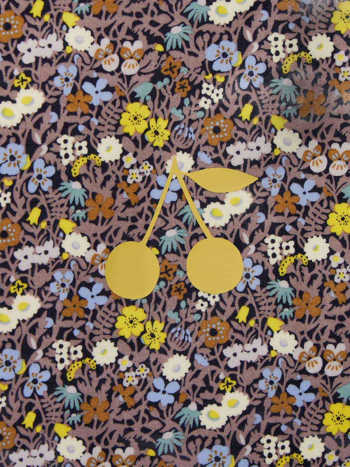 女童灰色碎花手提包(34x36x8cm)