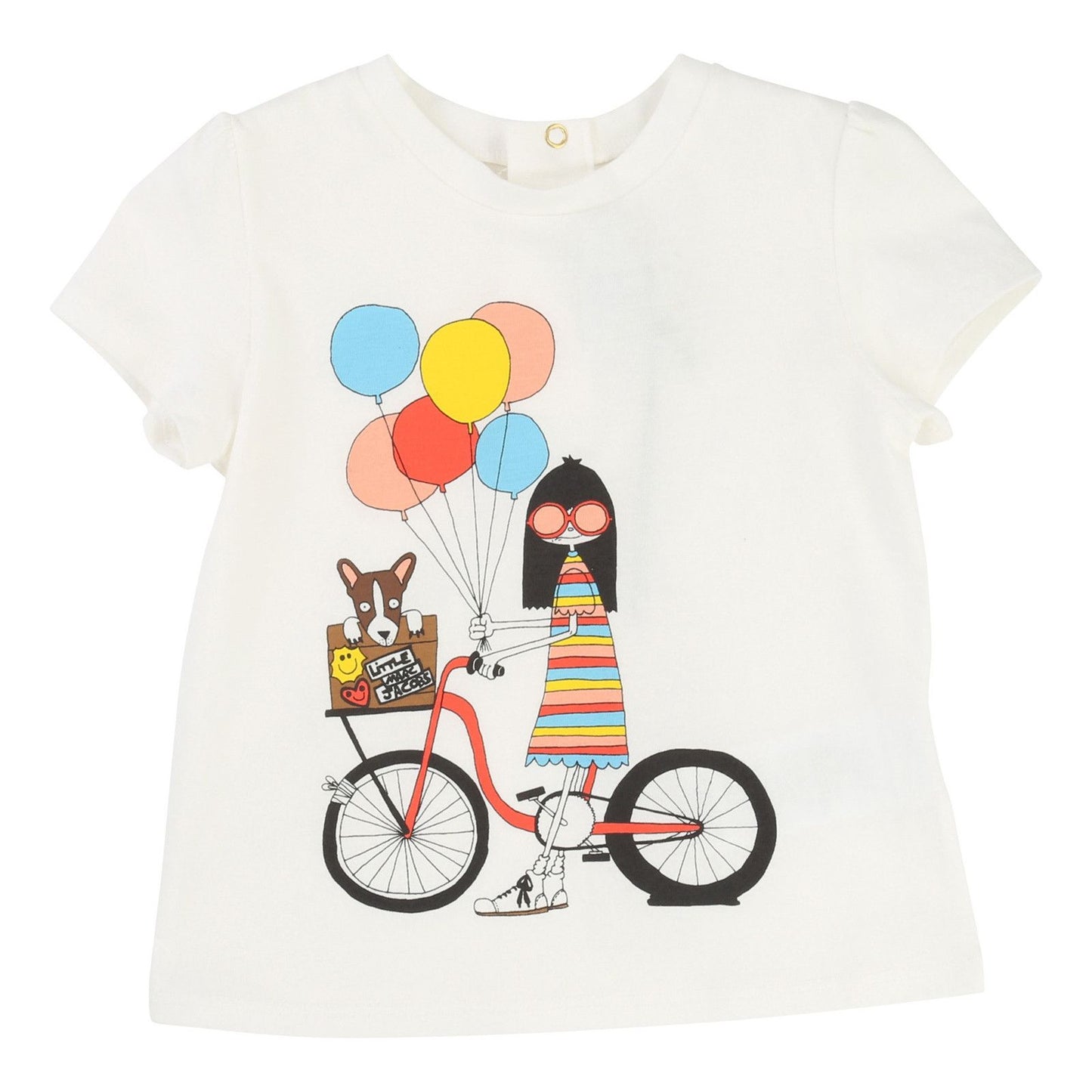Baby Girls Ivory 'Mrs Marc' Printed Jersey T-Shirt