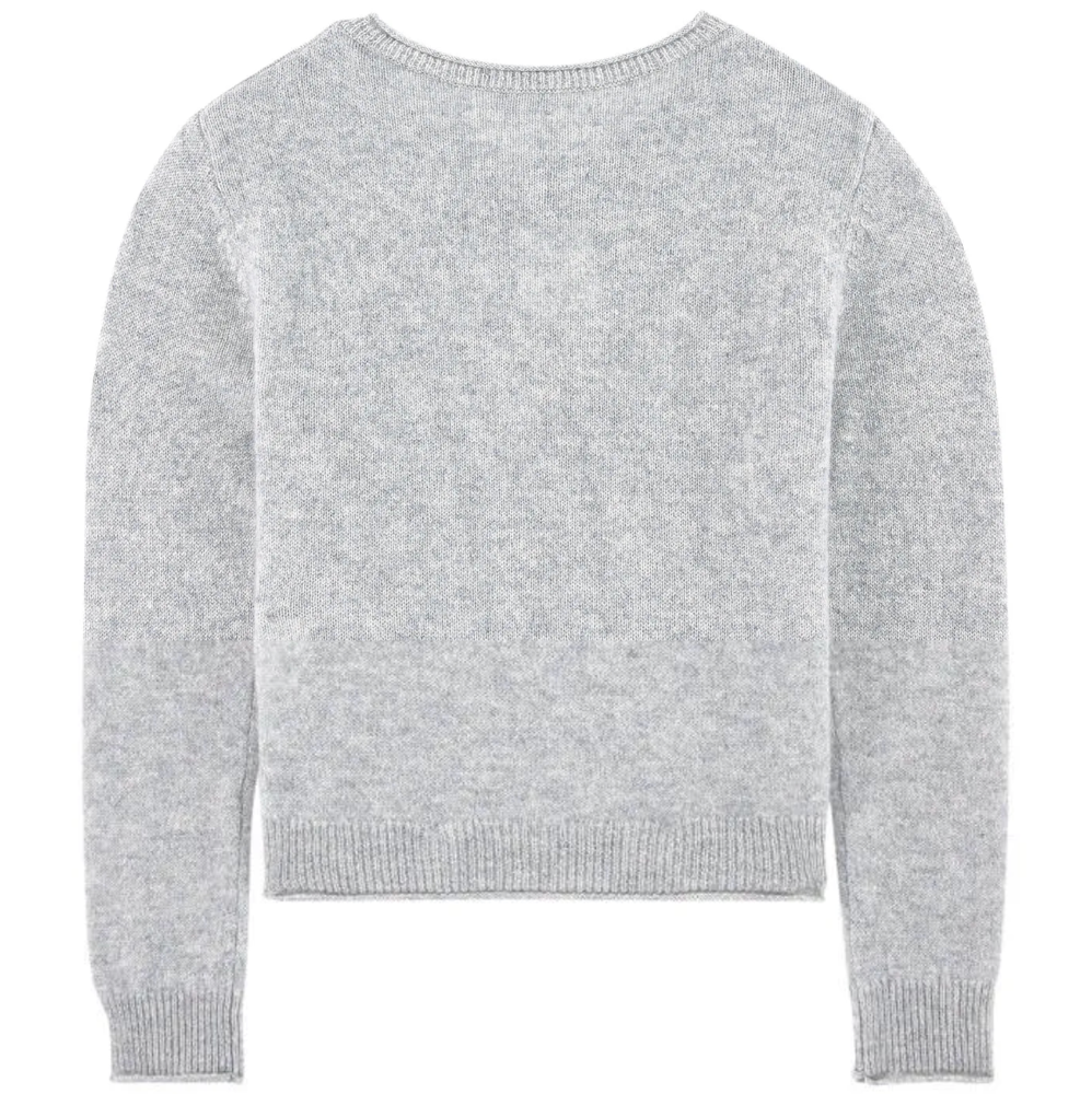 Girls Light Grey Cashmere Cardigan