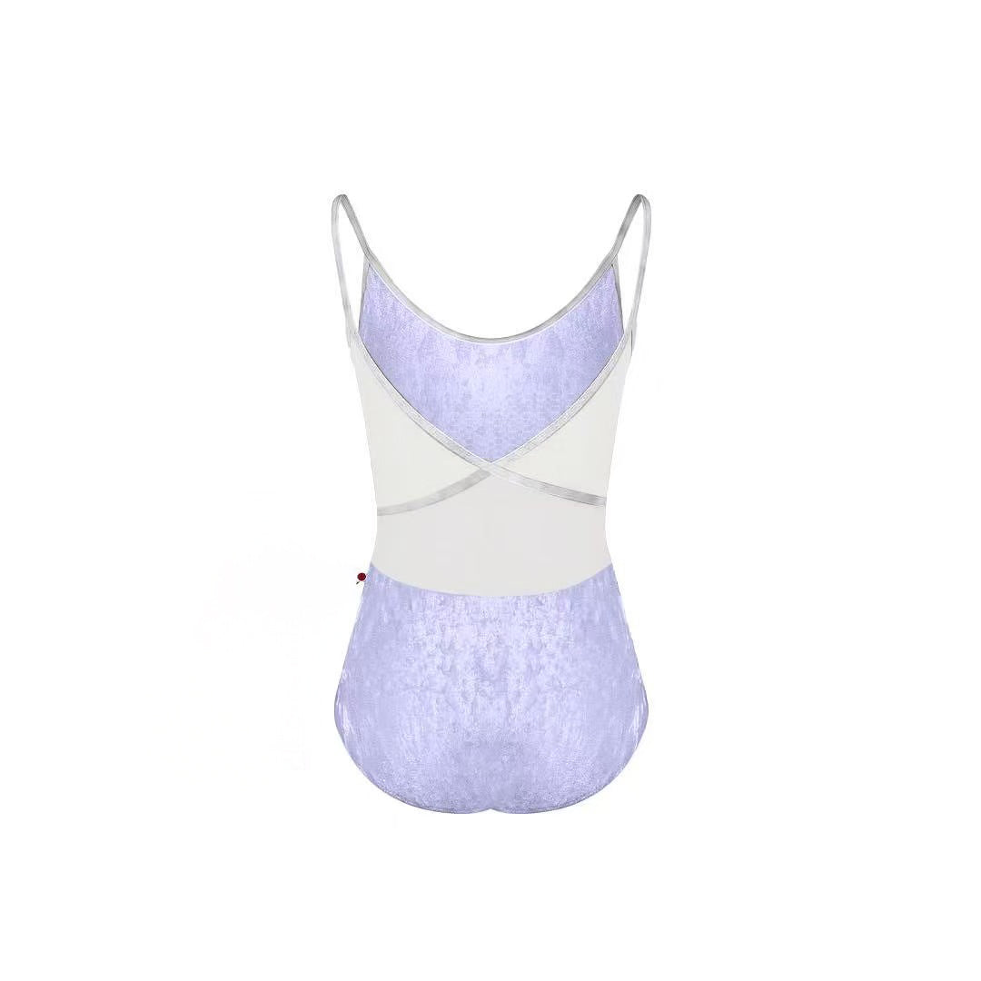 女士紫色"Fiona/CV-Angelic/CV-Silver/Mesh-White"芭蕾舞连体衣(无衬)