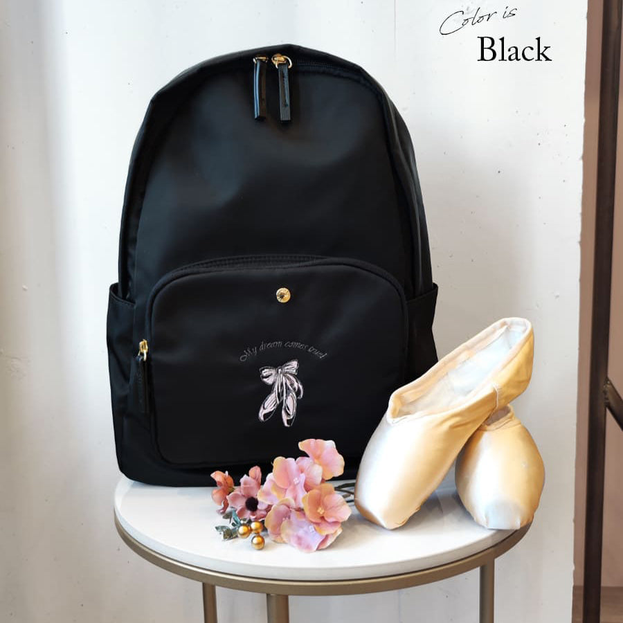 Effie Z-女童黑色"item69/Black"芭蕾舞背包(W28 x H40 x D11cm)