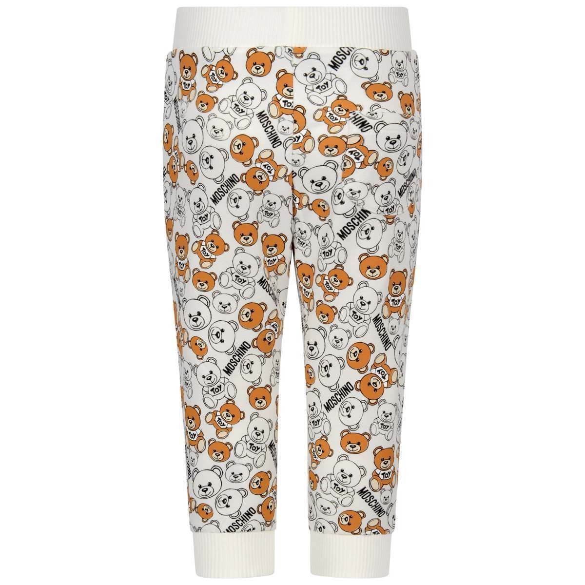 Baby Ivory Cotton Teddy Joggers