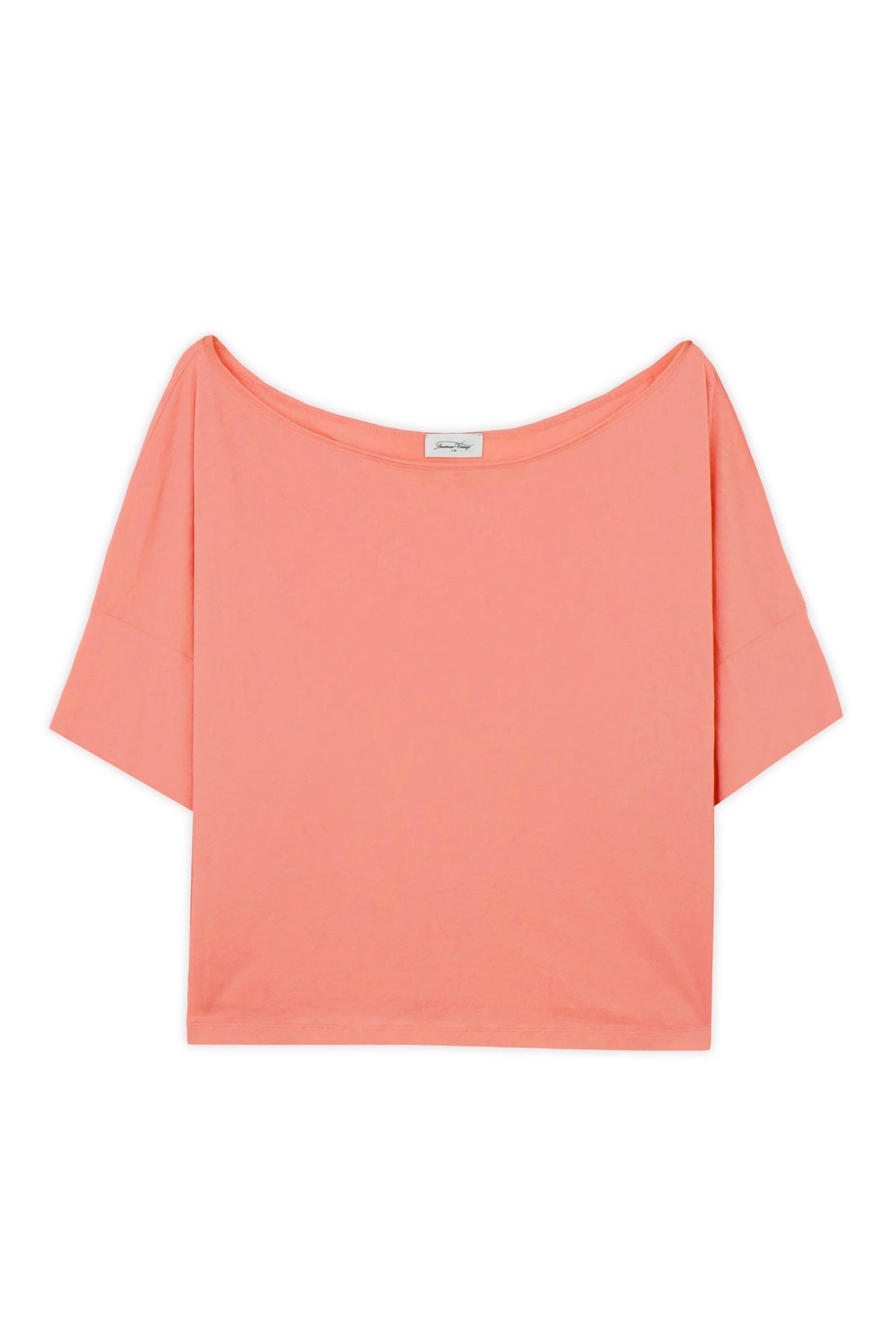 T-SHIRT AMPLE MC COL BATEAU