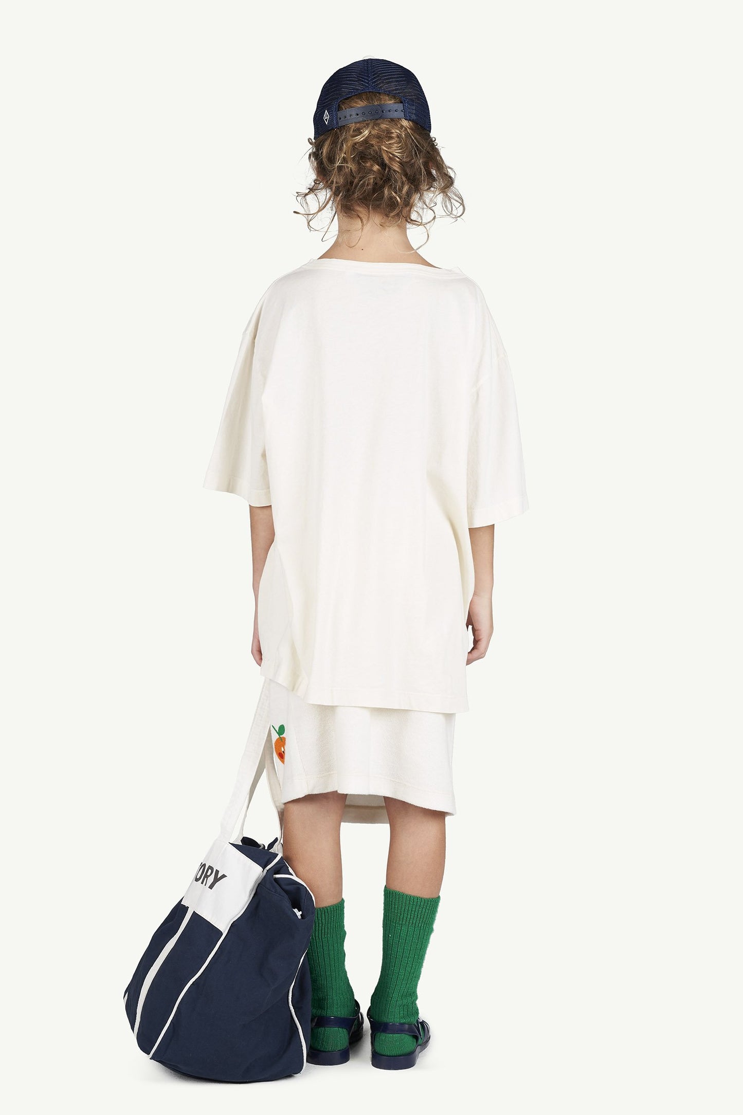 Boys & Girls White Logo Cotton T-shirt