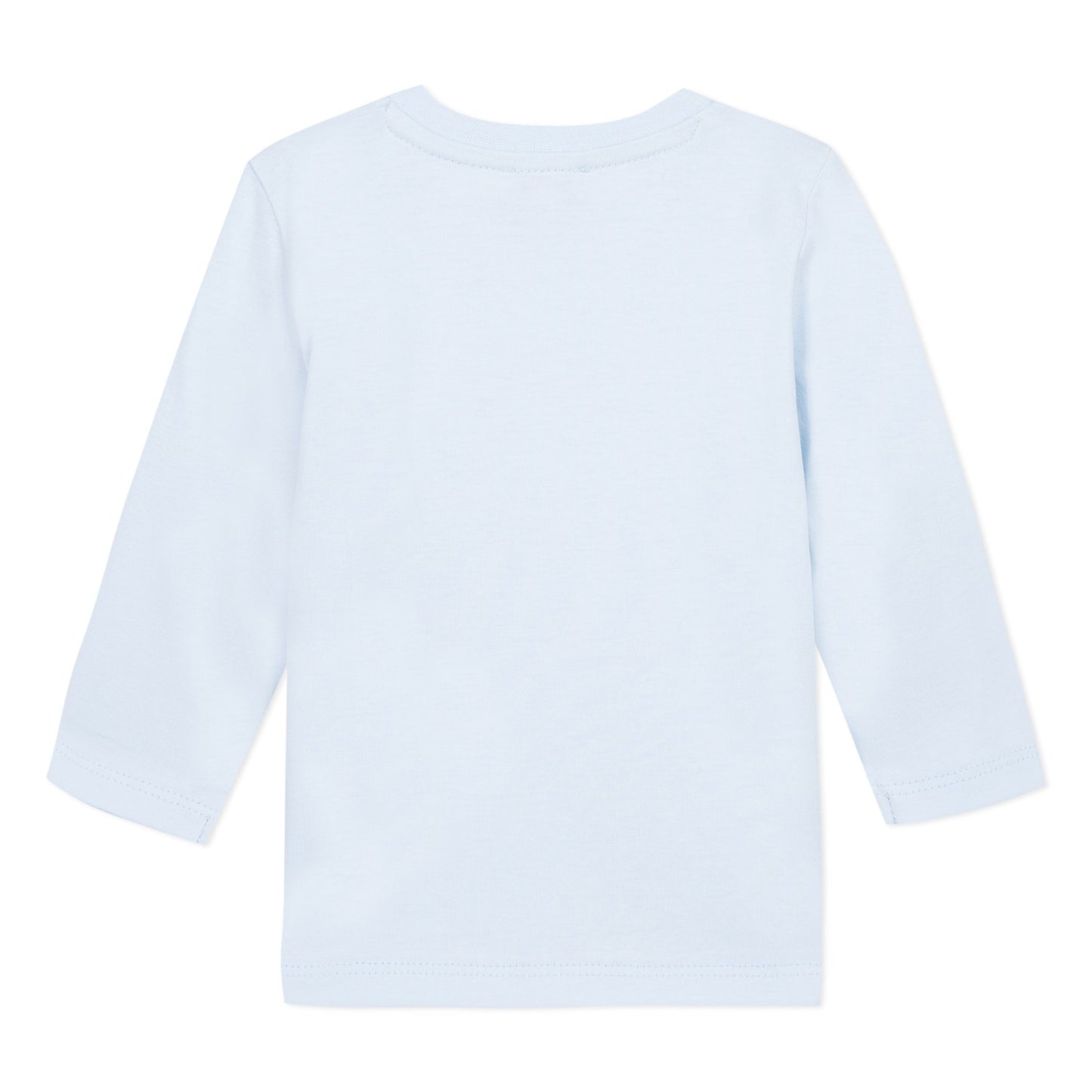 Baby Boys Light Blue Logo Cotton T-shirt